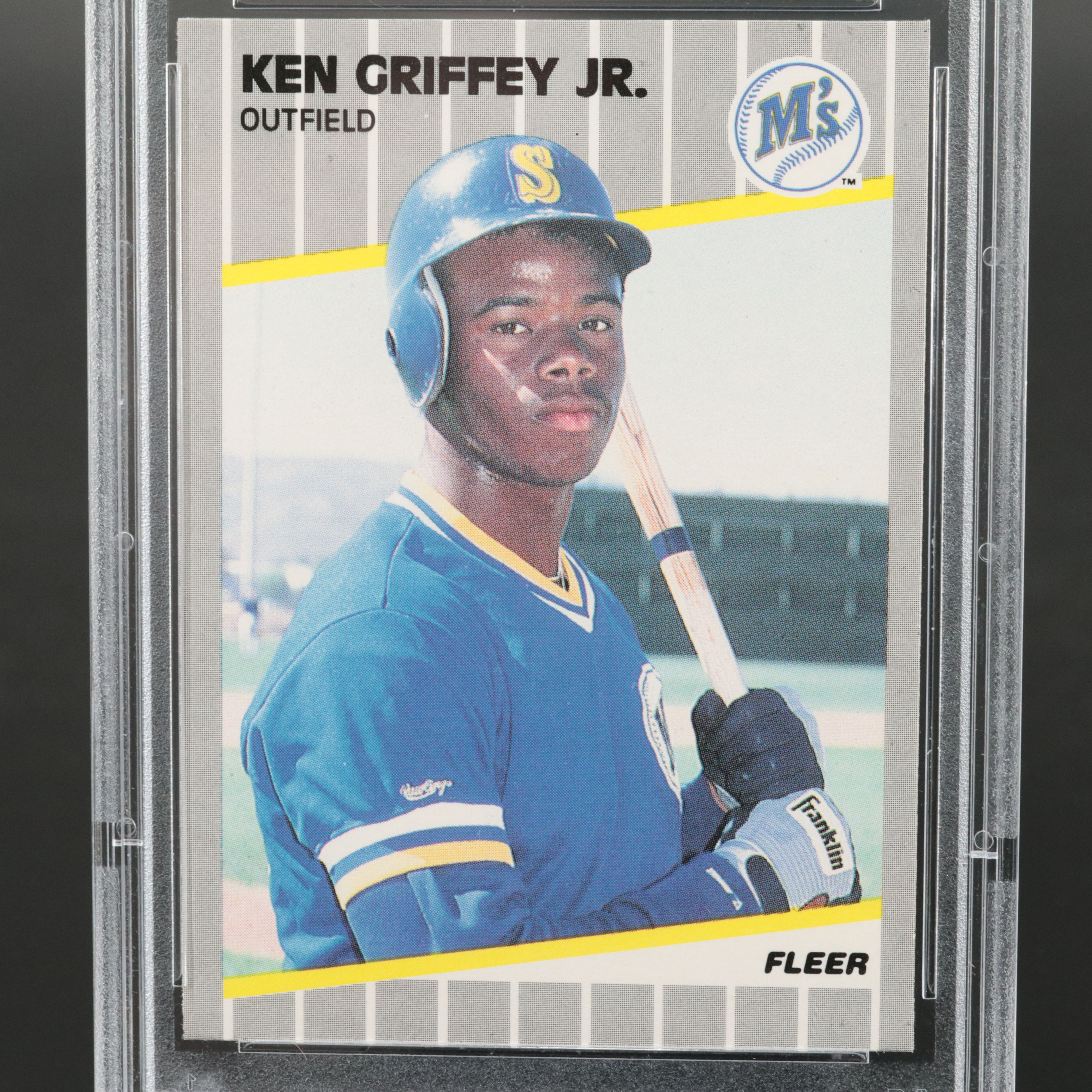 1989 Fleer Ken Griffey Jr. Rookie Baseball Card Graded PSA 9
