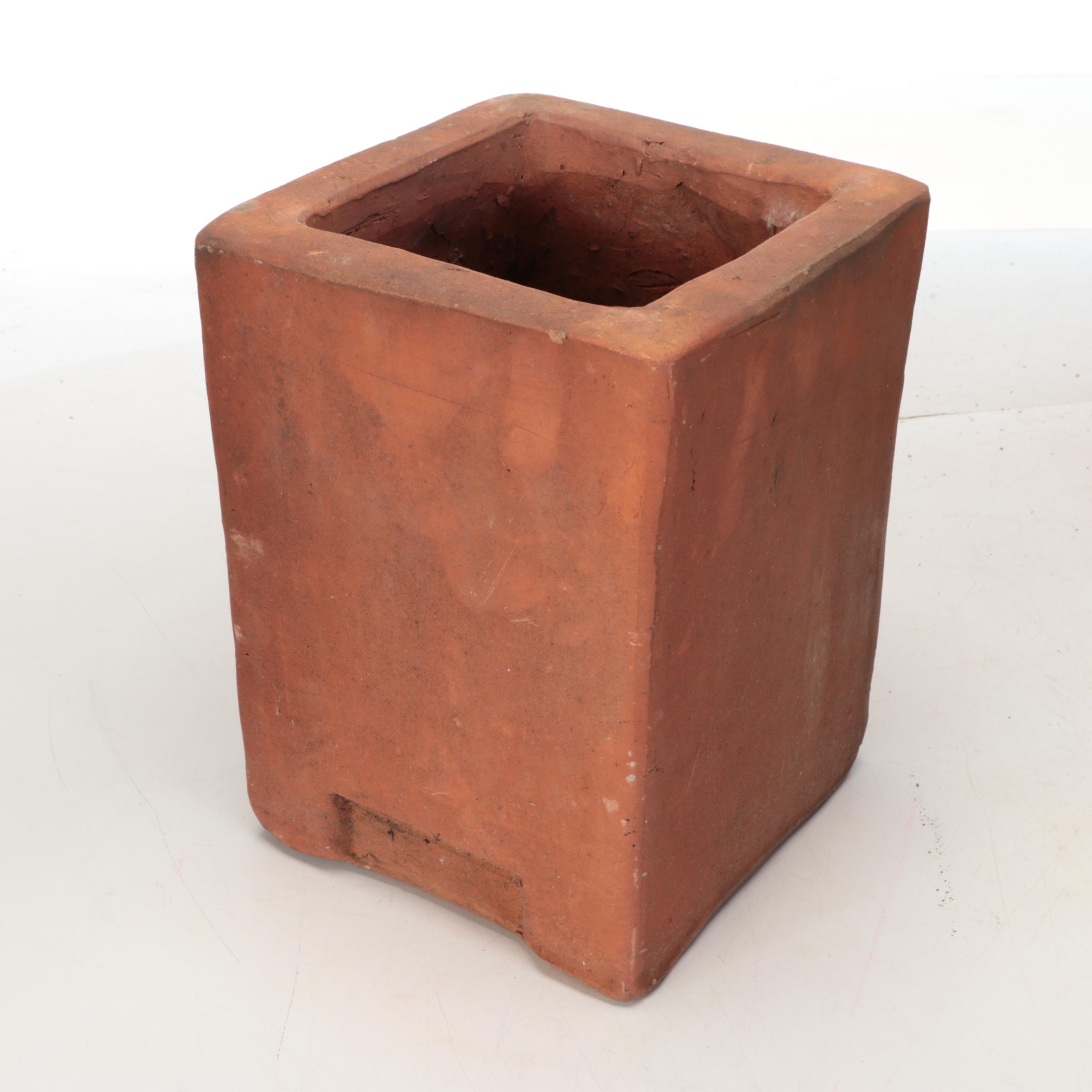 Terracotta Outdoor Planters with Wine Rack