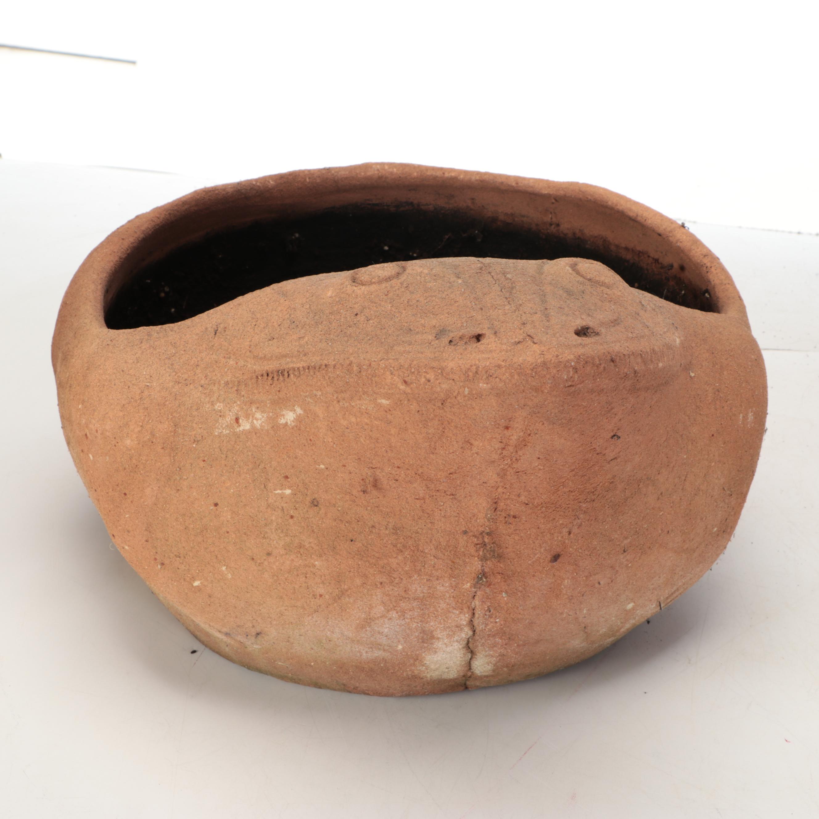 Terracotta Outdoor Planters with Wine Rack