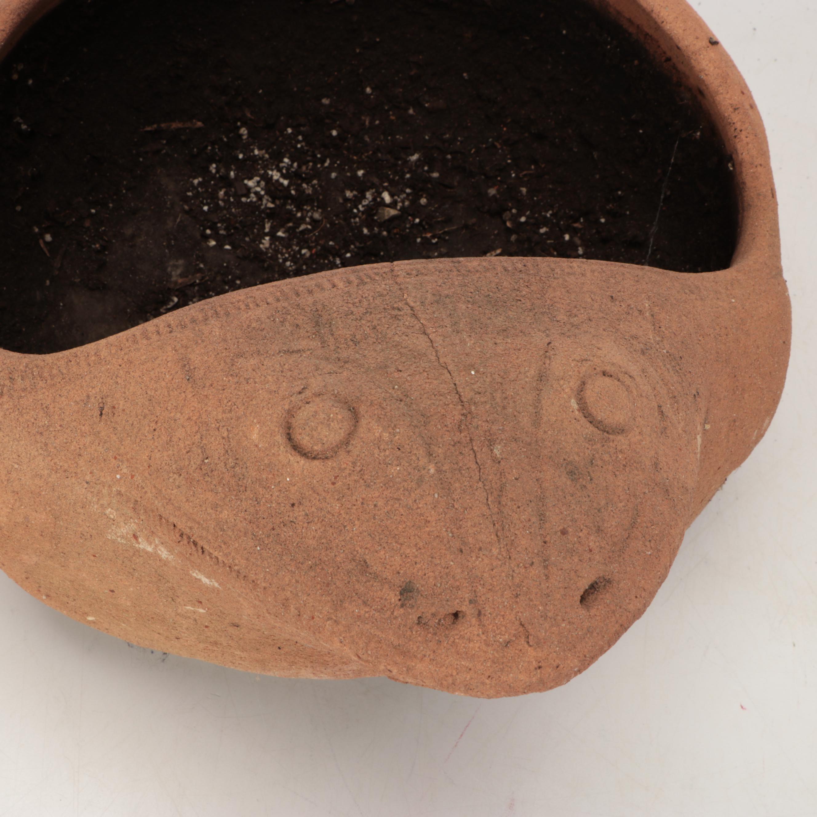 Terracotta Outdoor Planters with Wine Rack