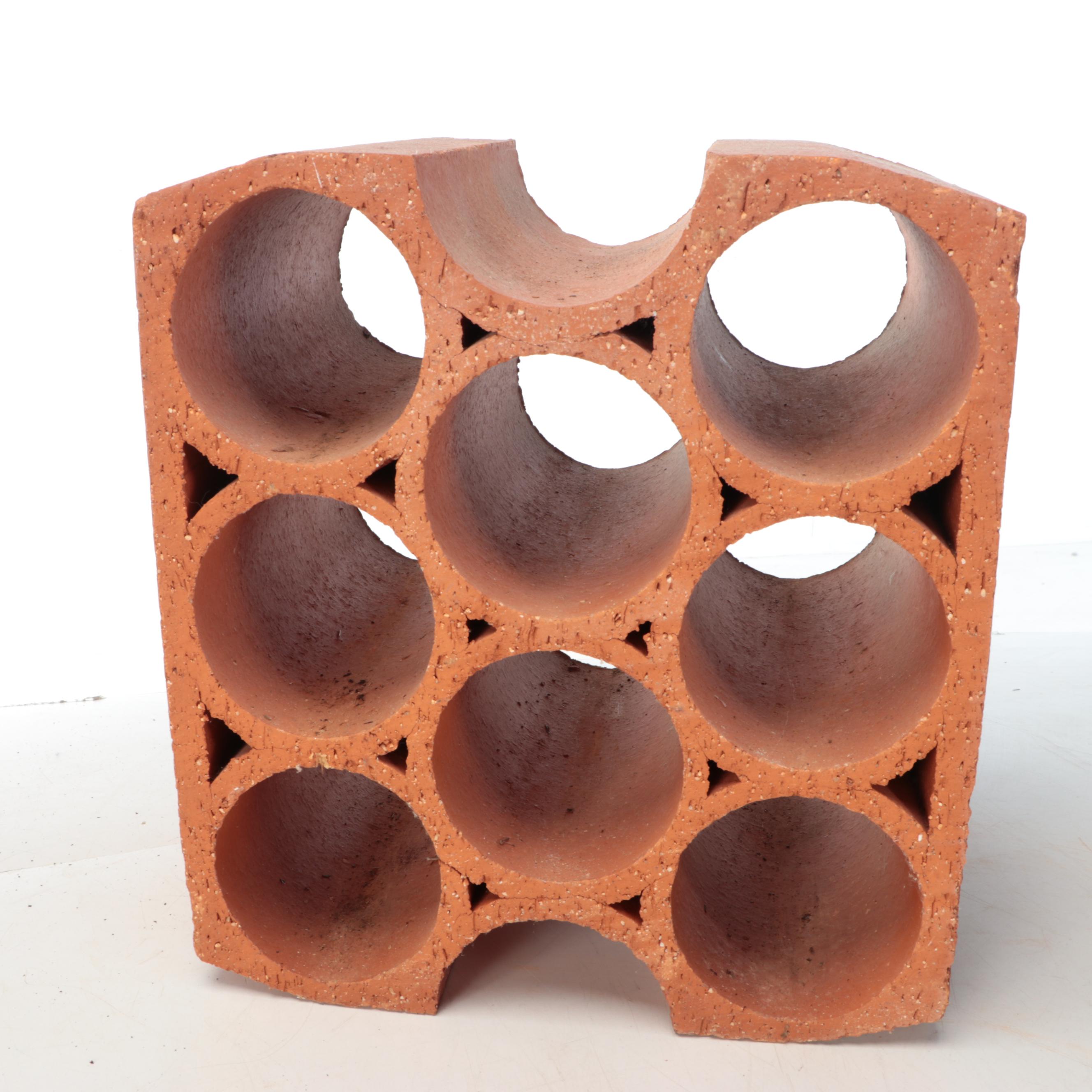 Terracotta Outdoor Planters with Wine Rack