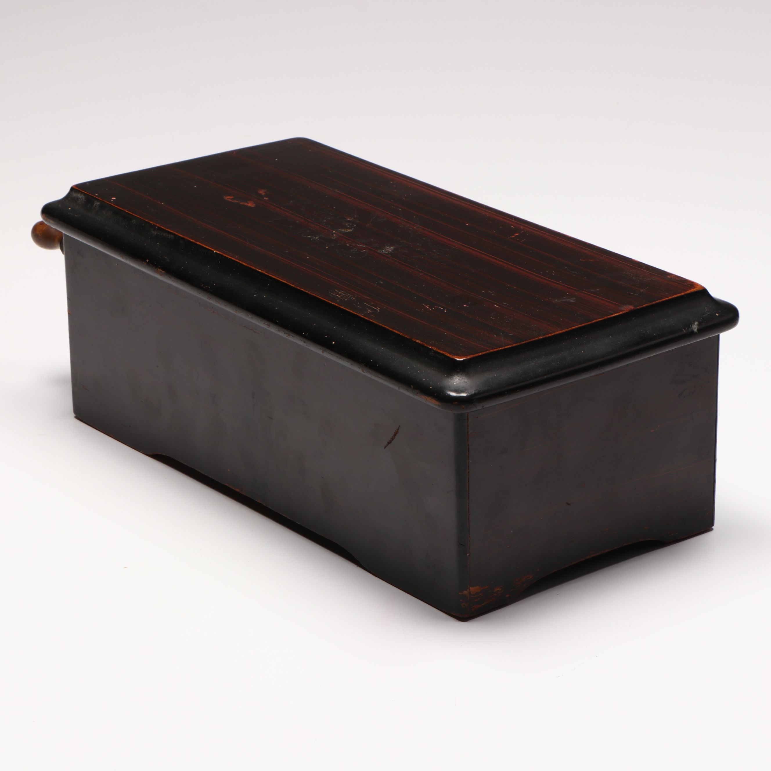 Victorian Rosewood Cylindrical Music Box, Late 19th/ Early 20th Century