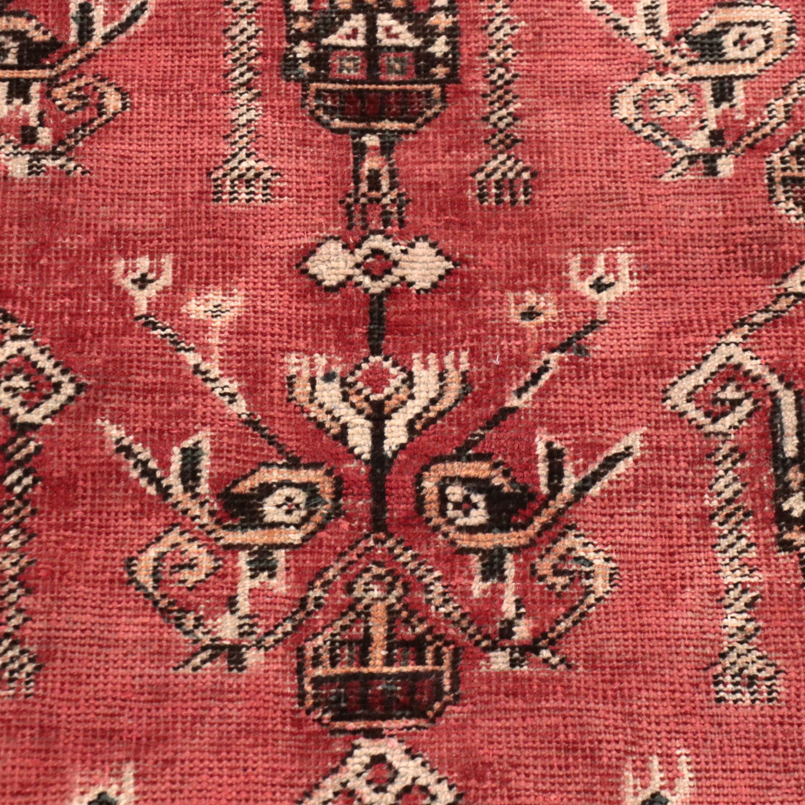3'9 x 5'11 Hand-Knotted Persian Hamadan Area Rug