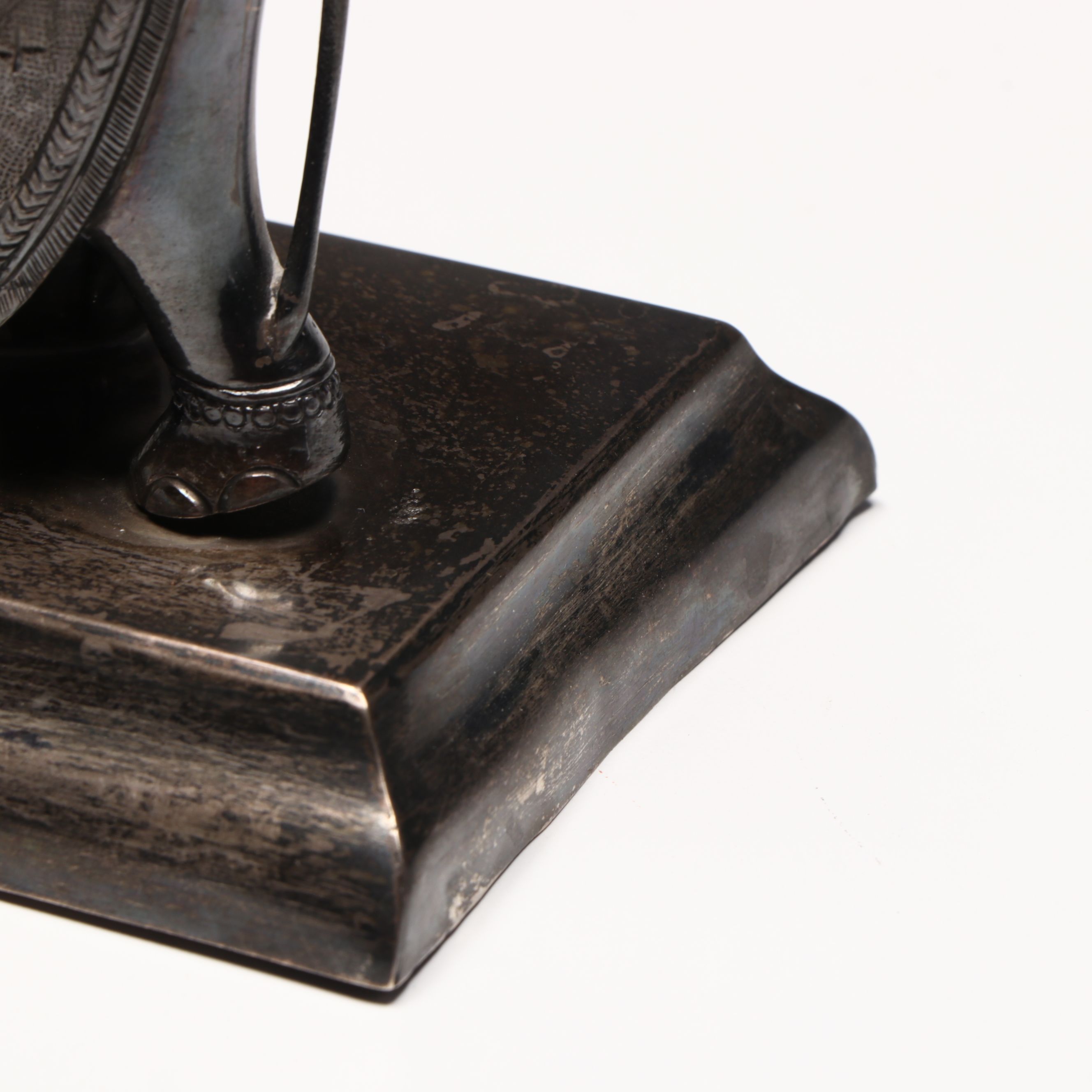 Brass Censer, Gems International Porcelain Box, and Metal Elephant Figurine