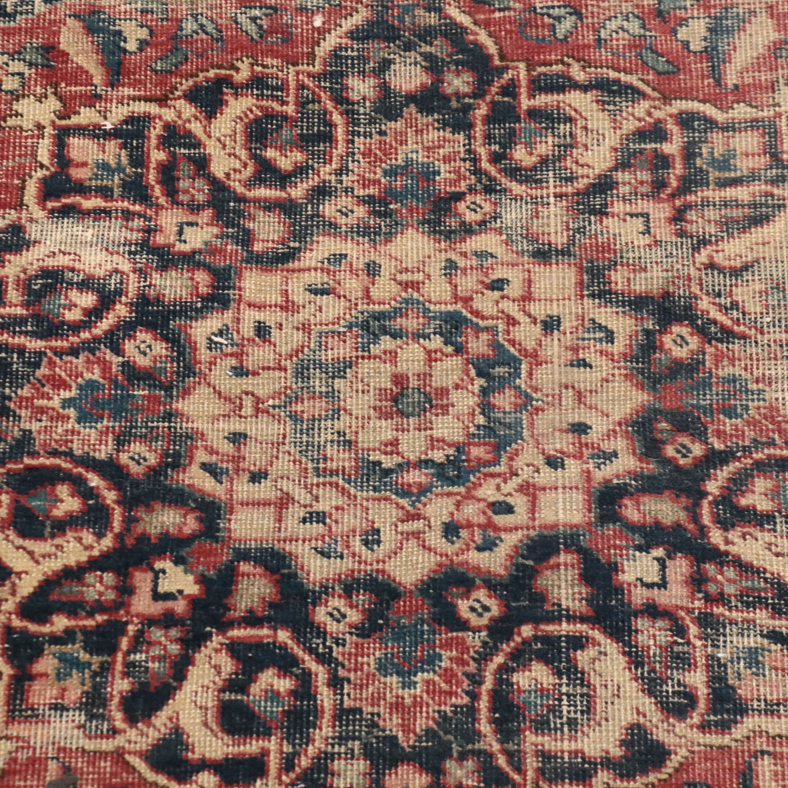 4'4 x 6'2 Hand-Knotted Persian Mashhad Area Rug