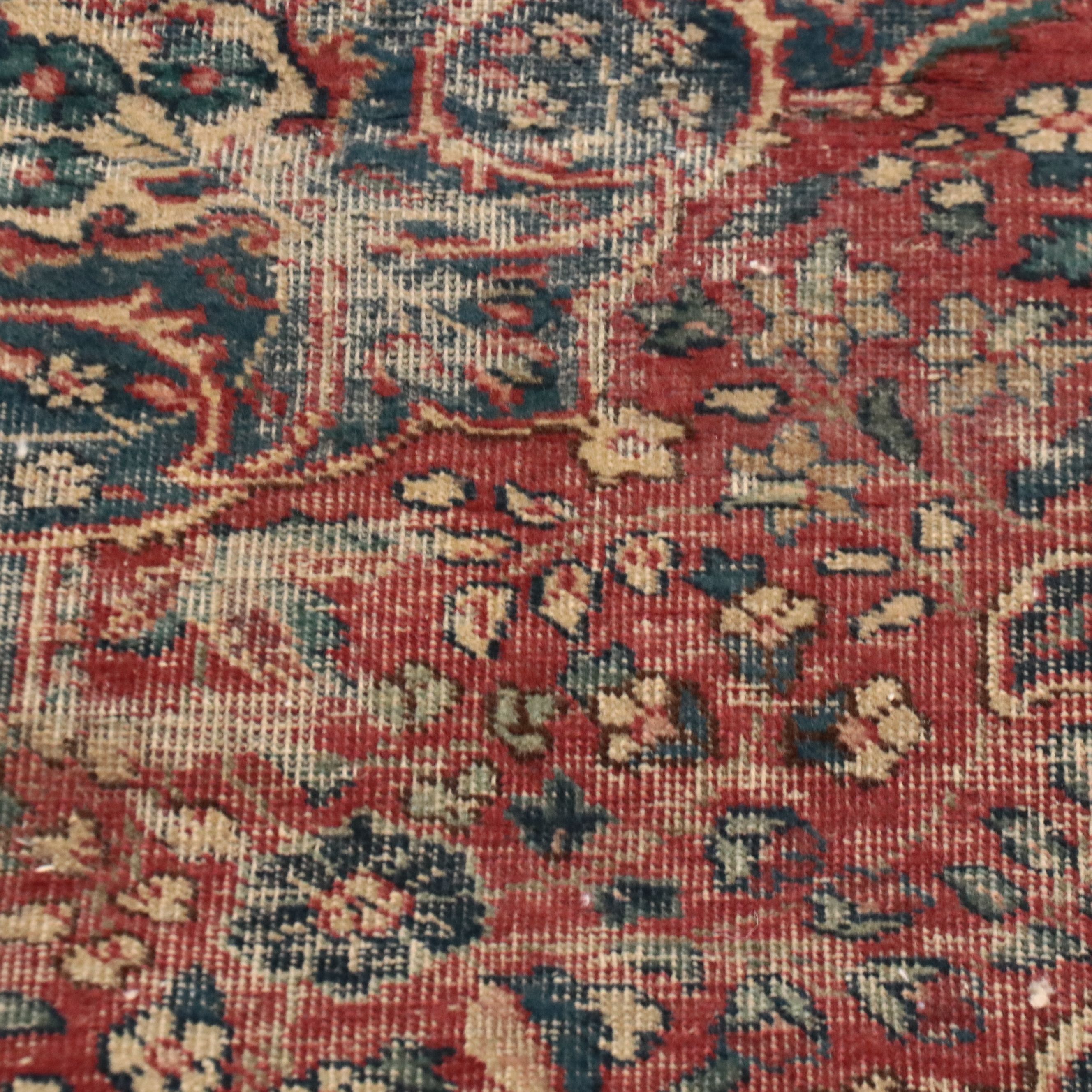 4'4 x 6'2 Hand-Knotted Persian Mashhad Area Rug