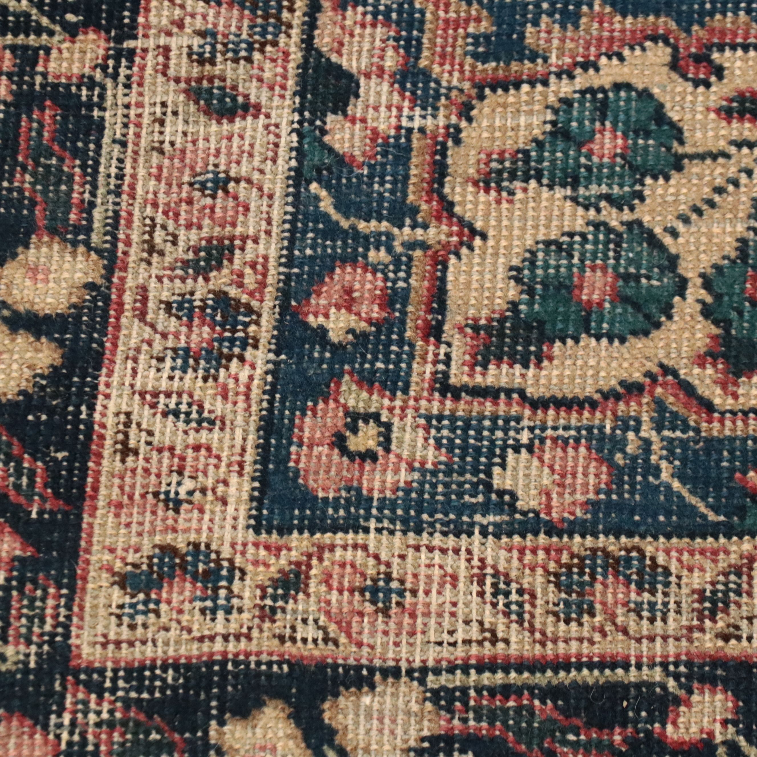 4'4 x 6'2 Hand-Knotted Persian Mashhad Area Rug