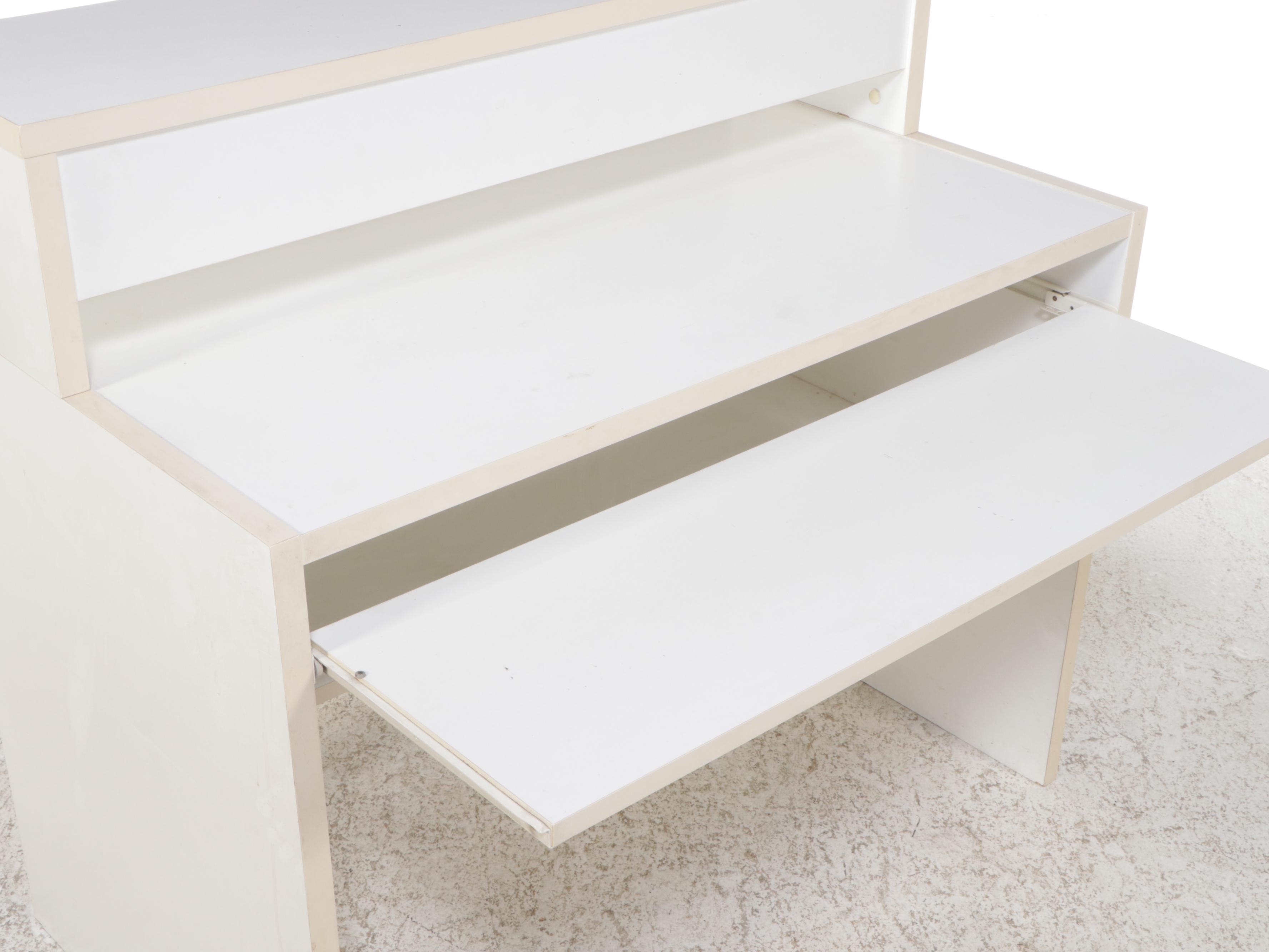 Laminate Computer Desk with Pull-Out Keyboard Surface