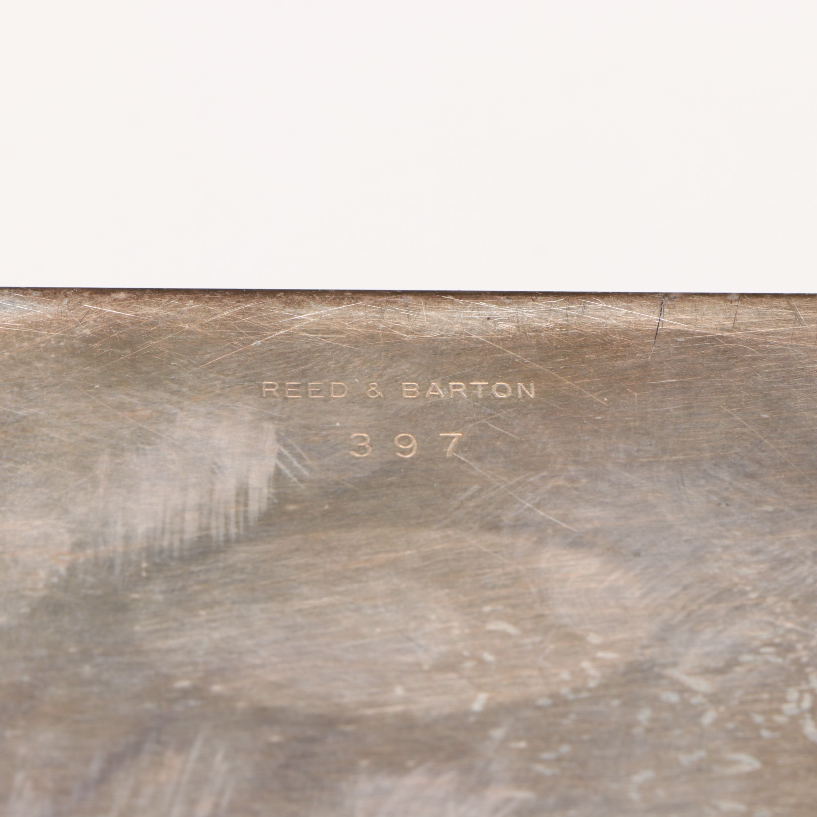 Reed & Barton Silver Plate Tobacco Box with Ronson Table Lighter