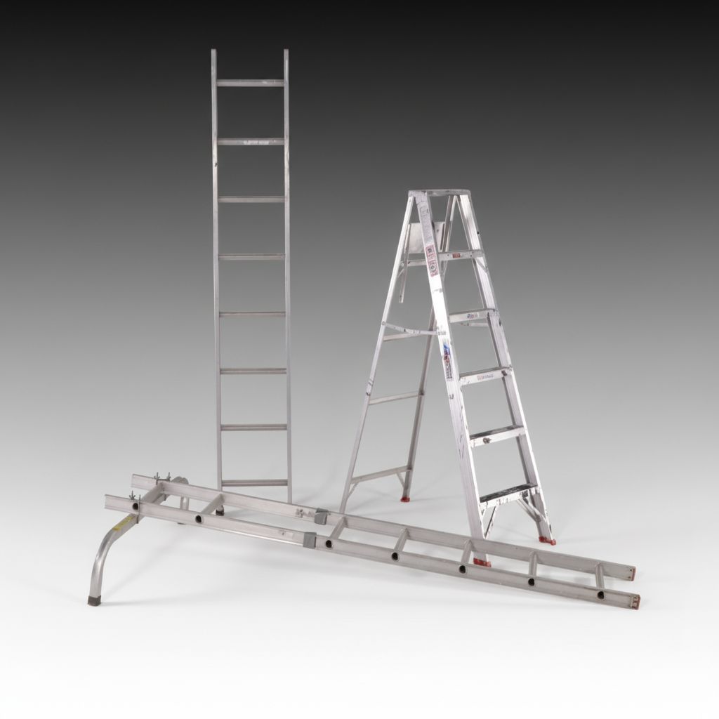 All-American Ladder 6' Step Ladder with Other Aluminum Ladders