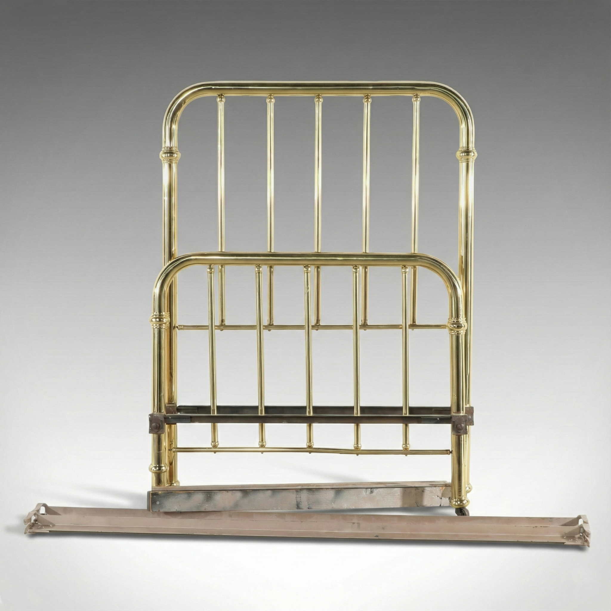 Antique Twin Size Brass Bed Frame