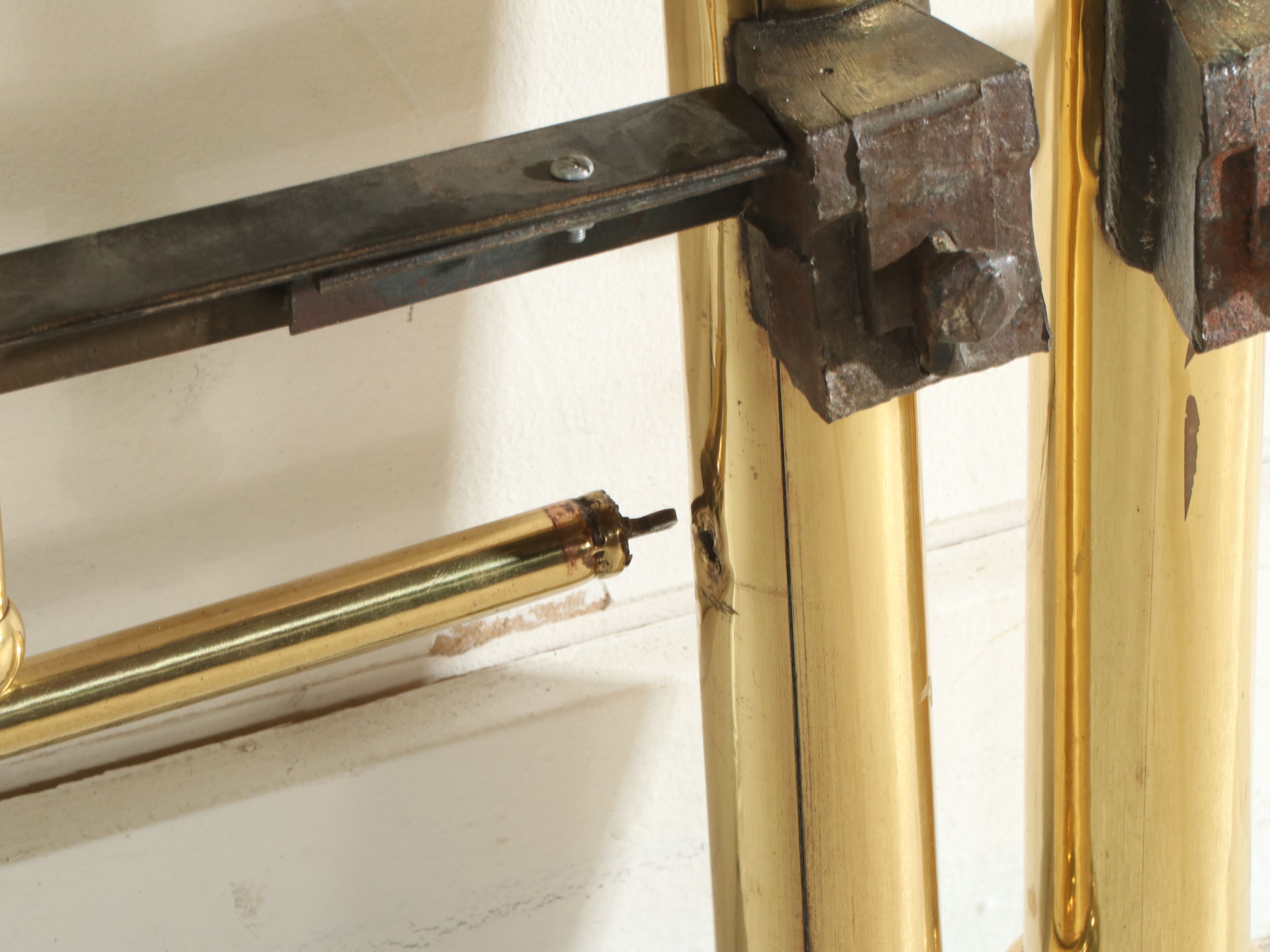 Antique Twin Size Brass Bed Frame