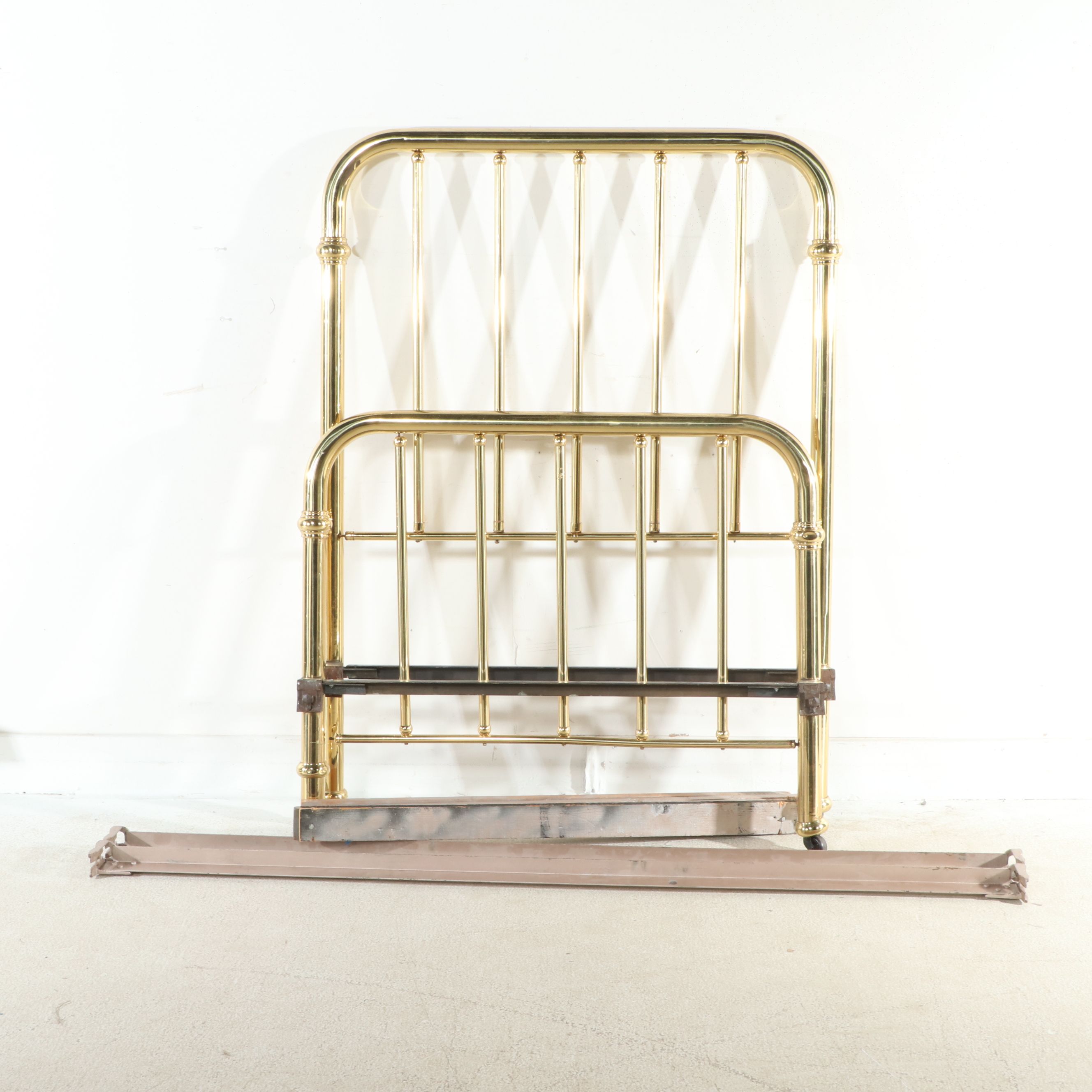 Antique Twin Size Brass Bed Frame