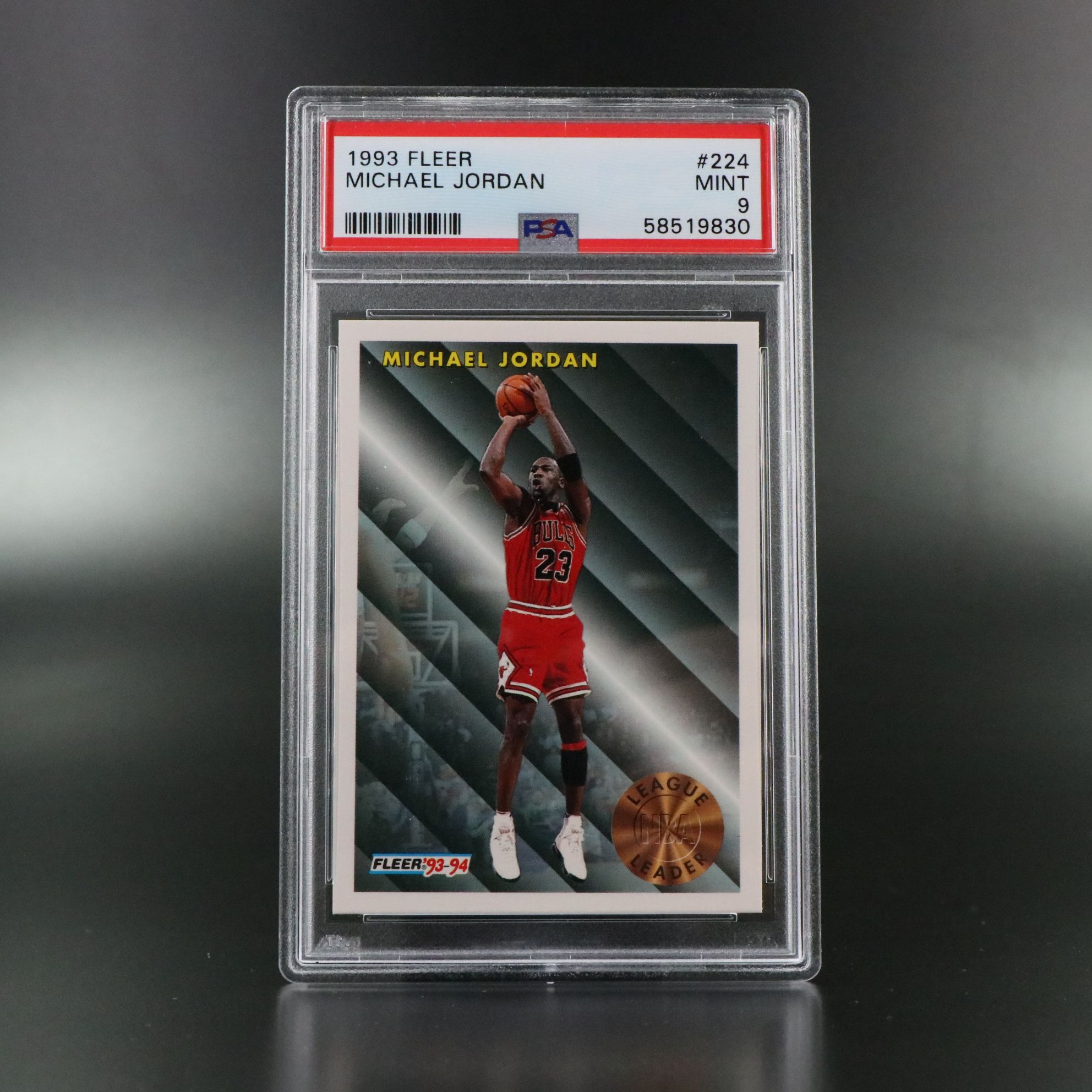 Upper Deck and Fleer Michael Jordan PSA Graded Chicago Bulls Basketball Cards