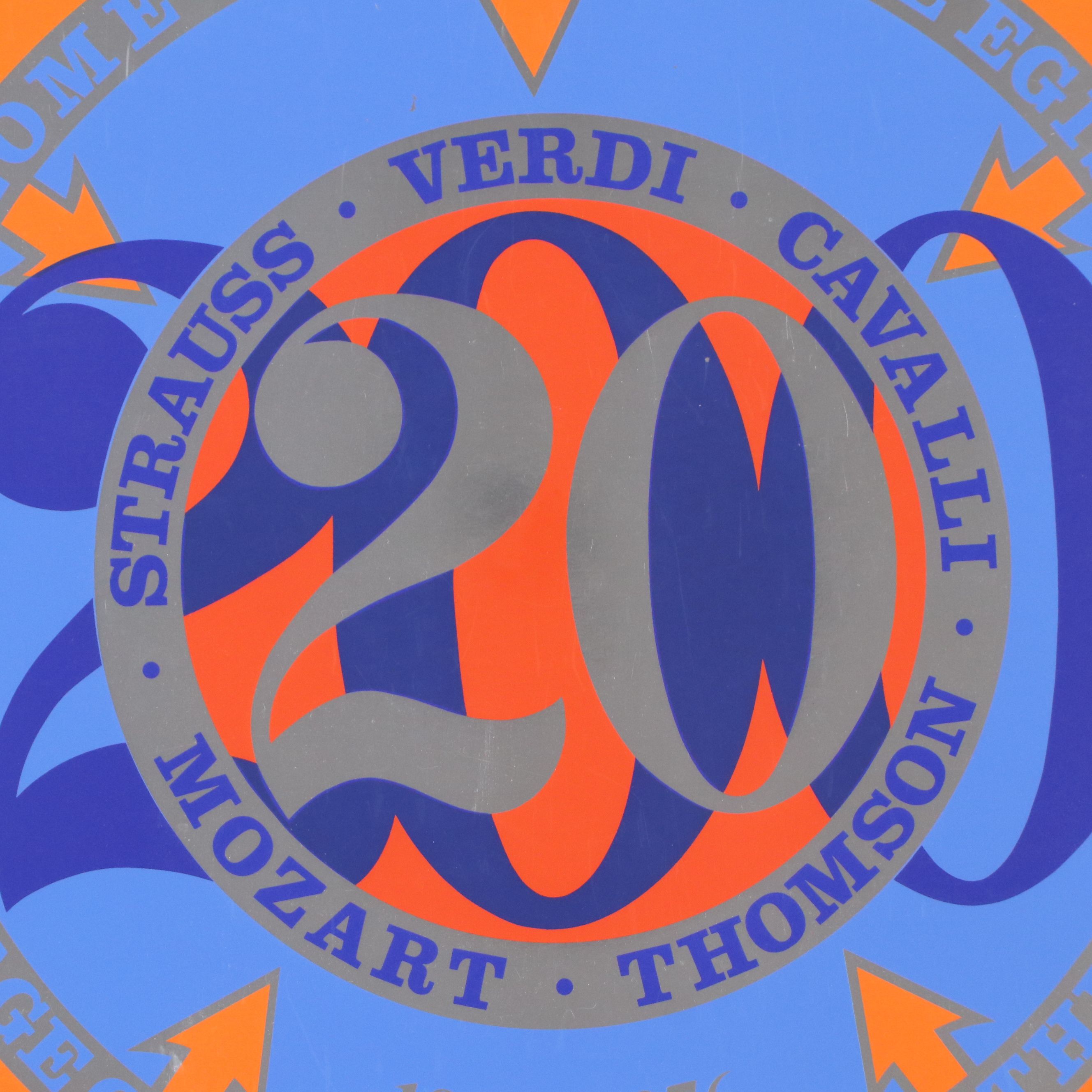 Robert Indiana Serigraph Poster "The Santa Fe Opera - Twentieth Season," 1976