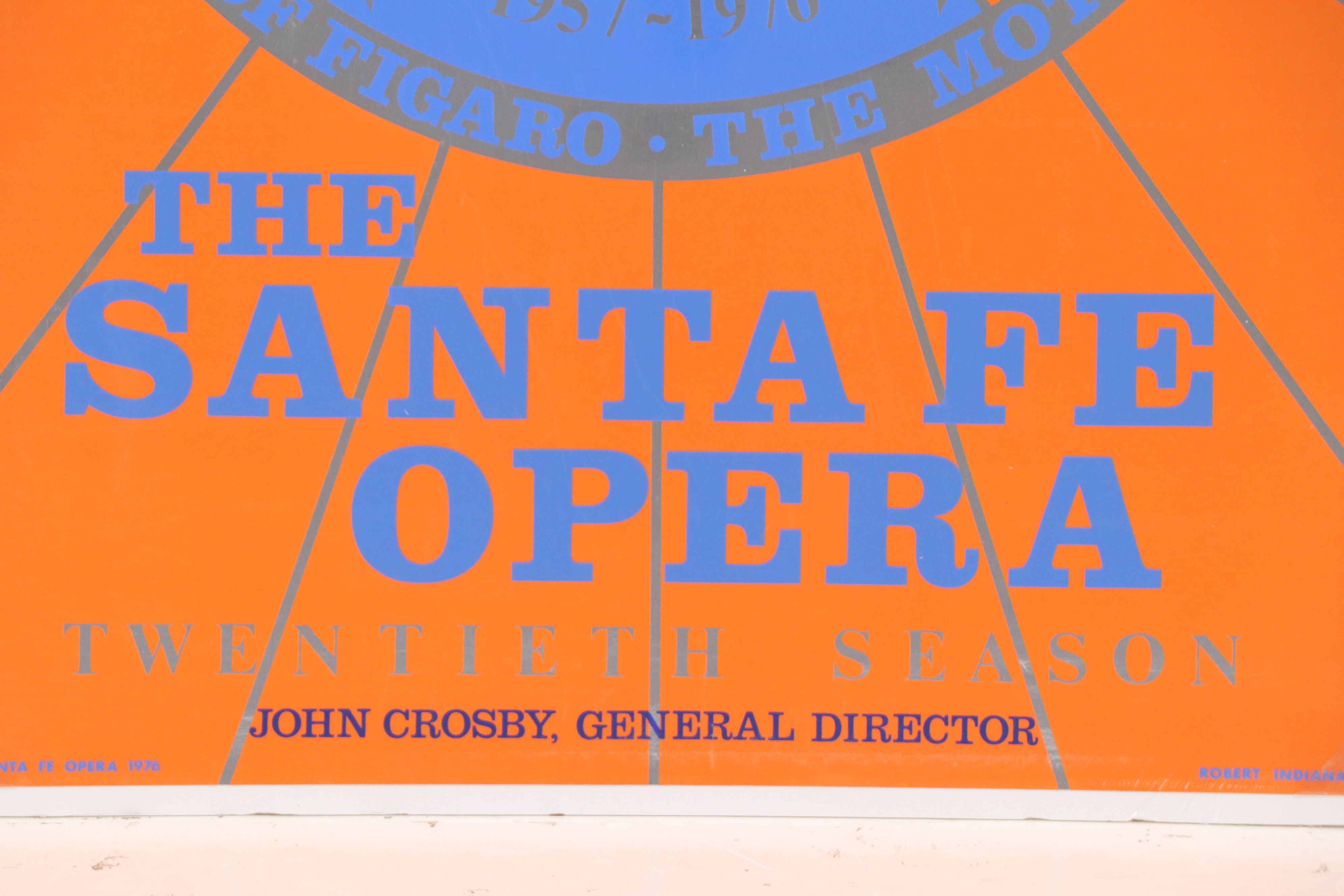 Robert Indiana Serigraph Poster "The Santa Fe Opera - Twentieth Season," 1976