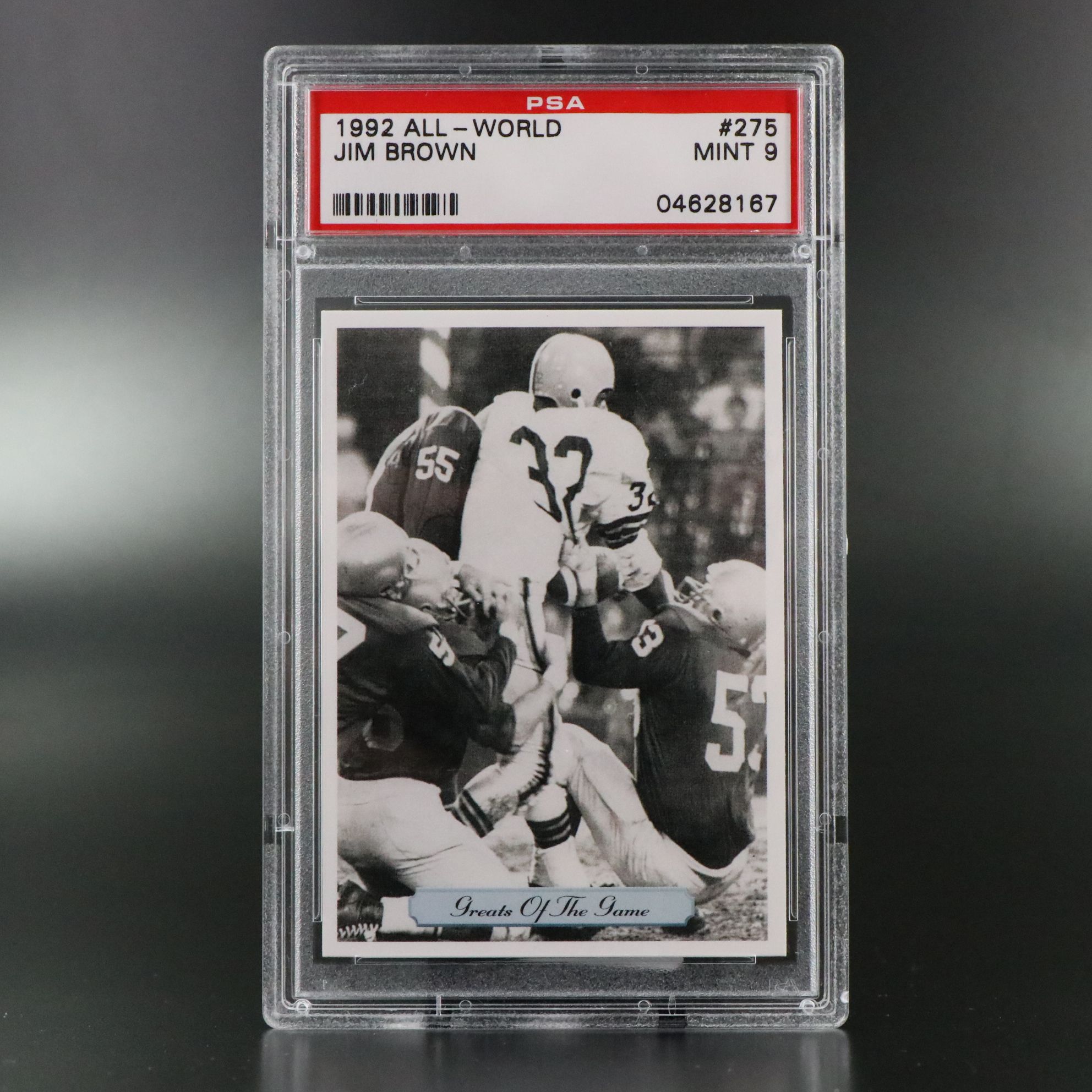 1992 All-World Jim Brown Greats of The Game PSA Graded Football Cards