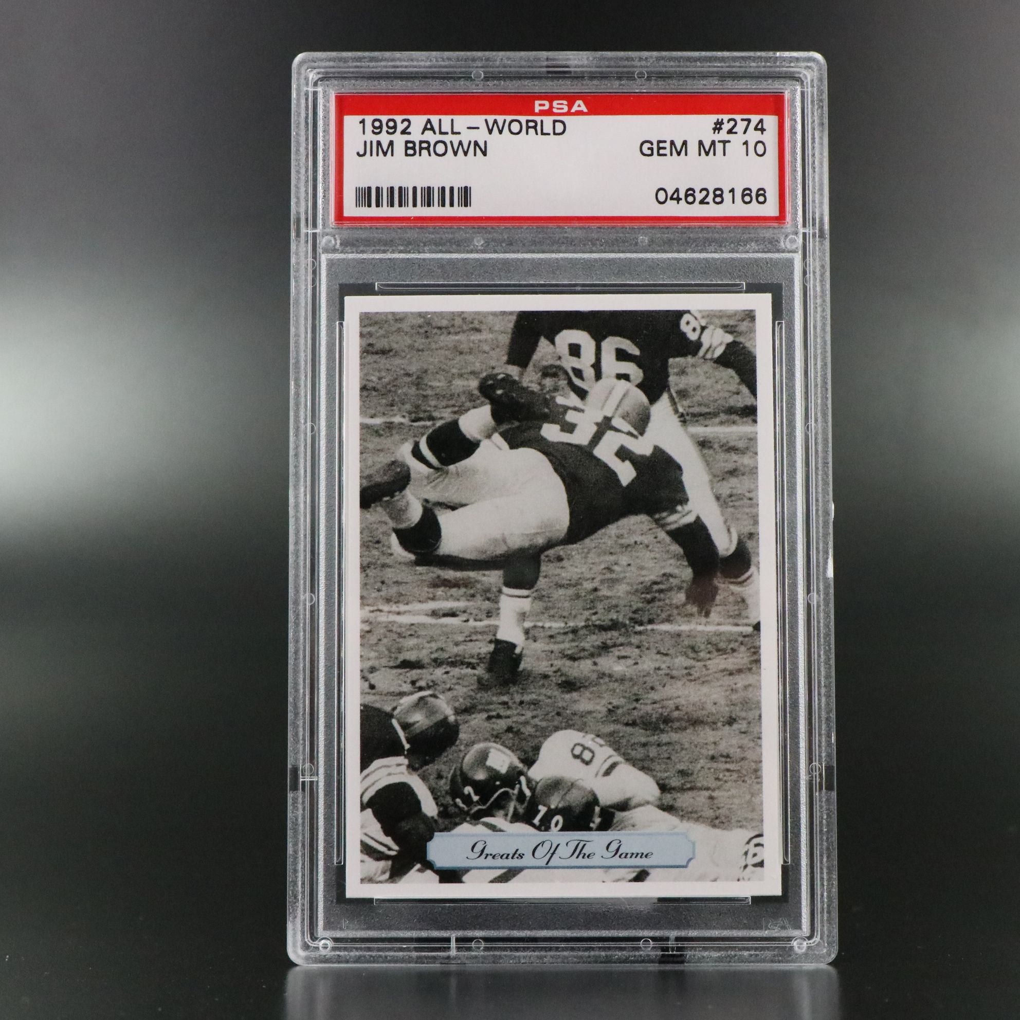 1992 All-World Jim Brown Greats of The Game PSA Graded Football Cards