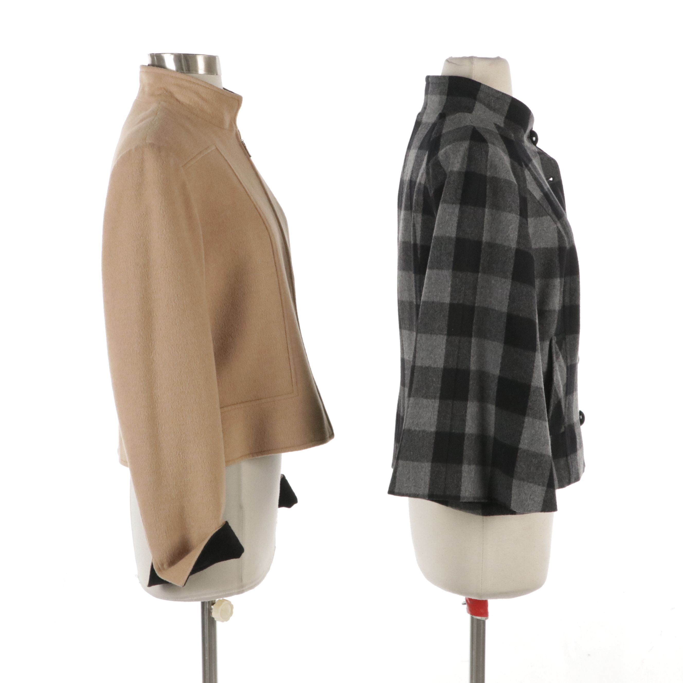 Carlisle Brown Lambswool/Angora Blend & Per Se Angora/Wool Blend Jackets