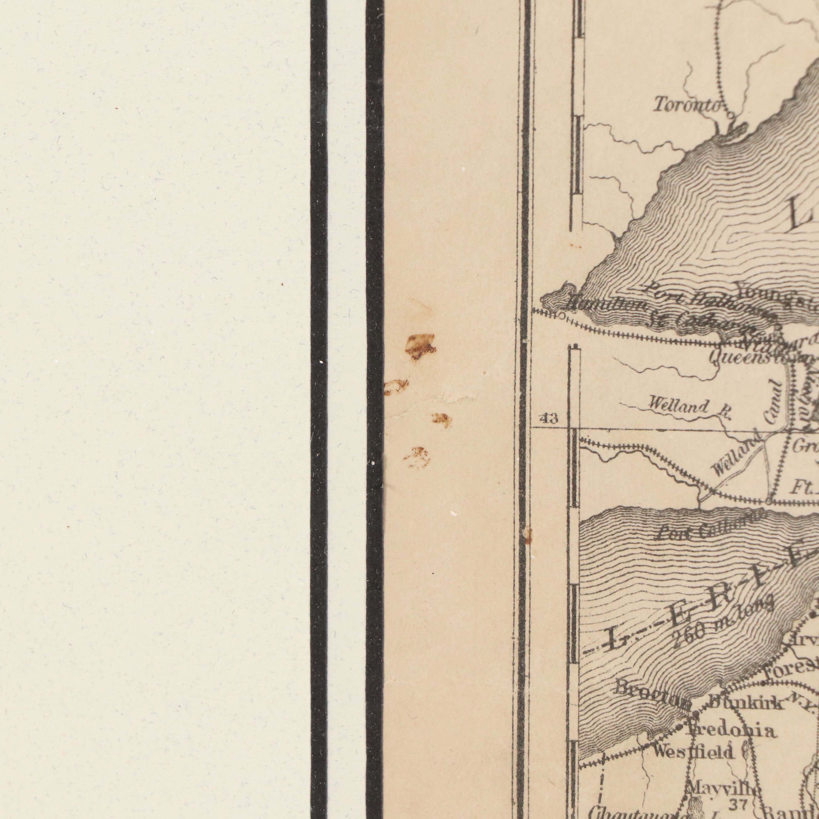 Francis Mcnally Hand-colored Lithograph Map "New York," 1869