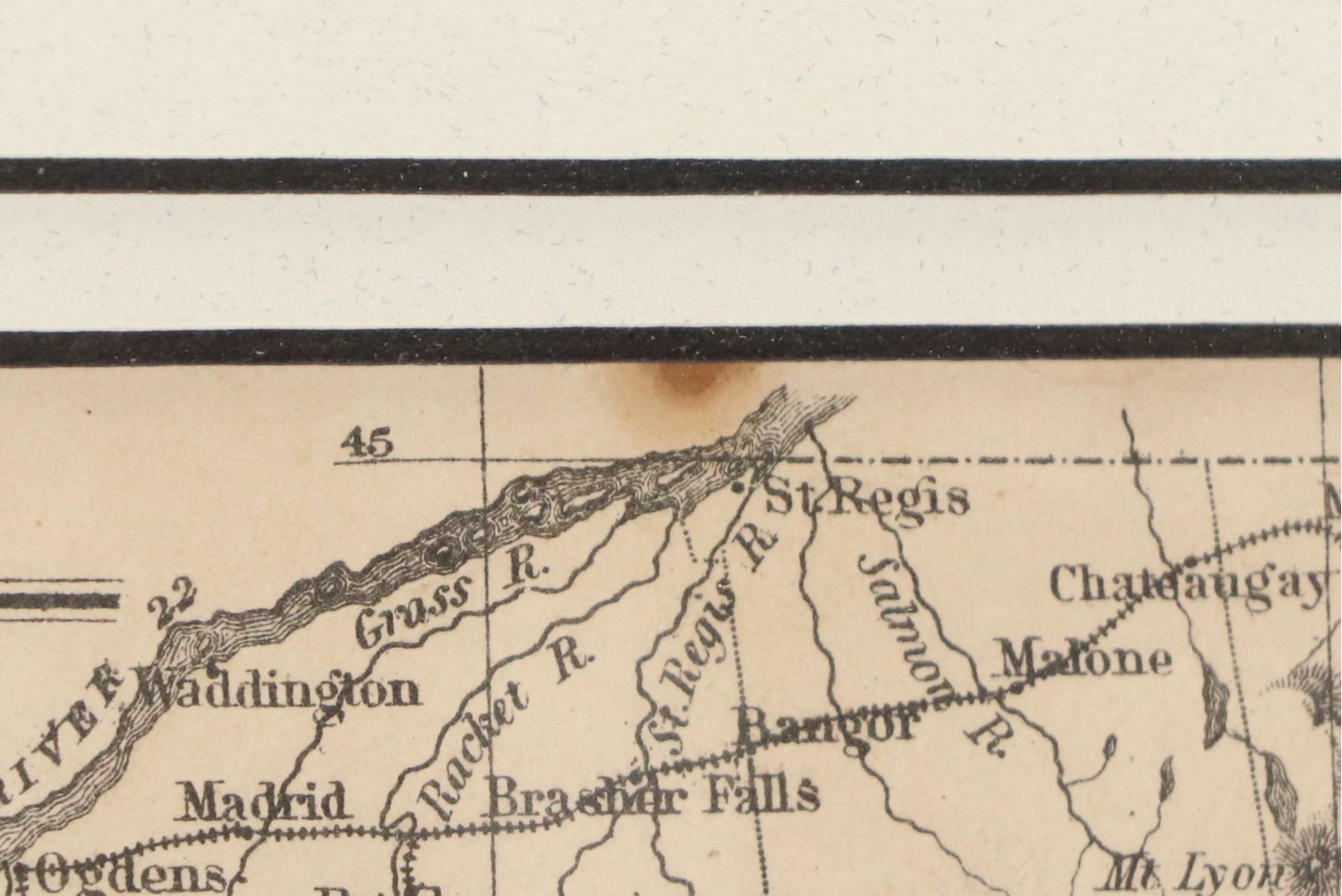 Francis Mcnally Hand-colored Lithograph Map "New York," 1869