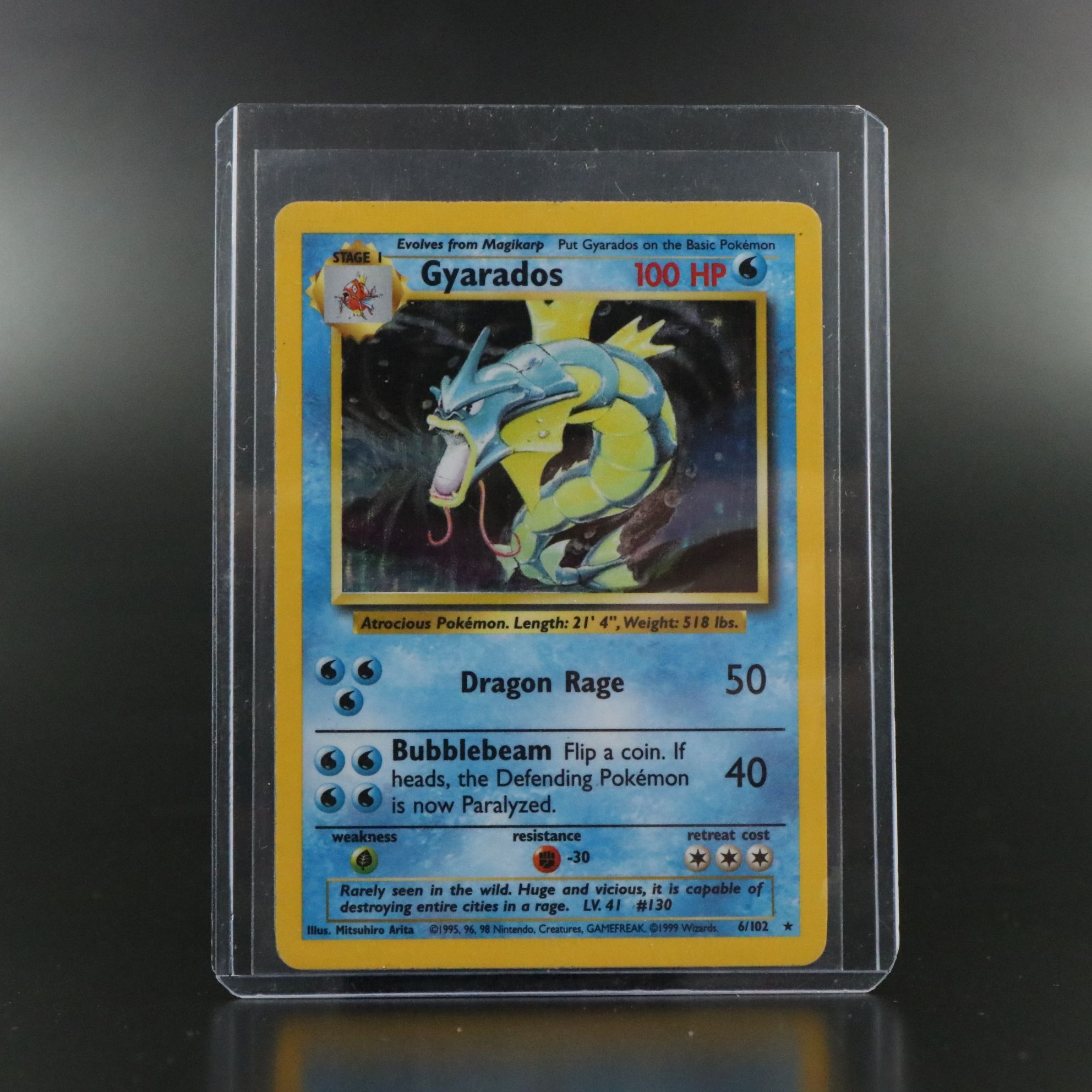 Holographic Base Set Gyarados and Other Pokémon Trading Cards, 1999-2000