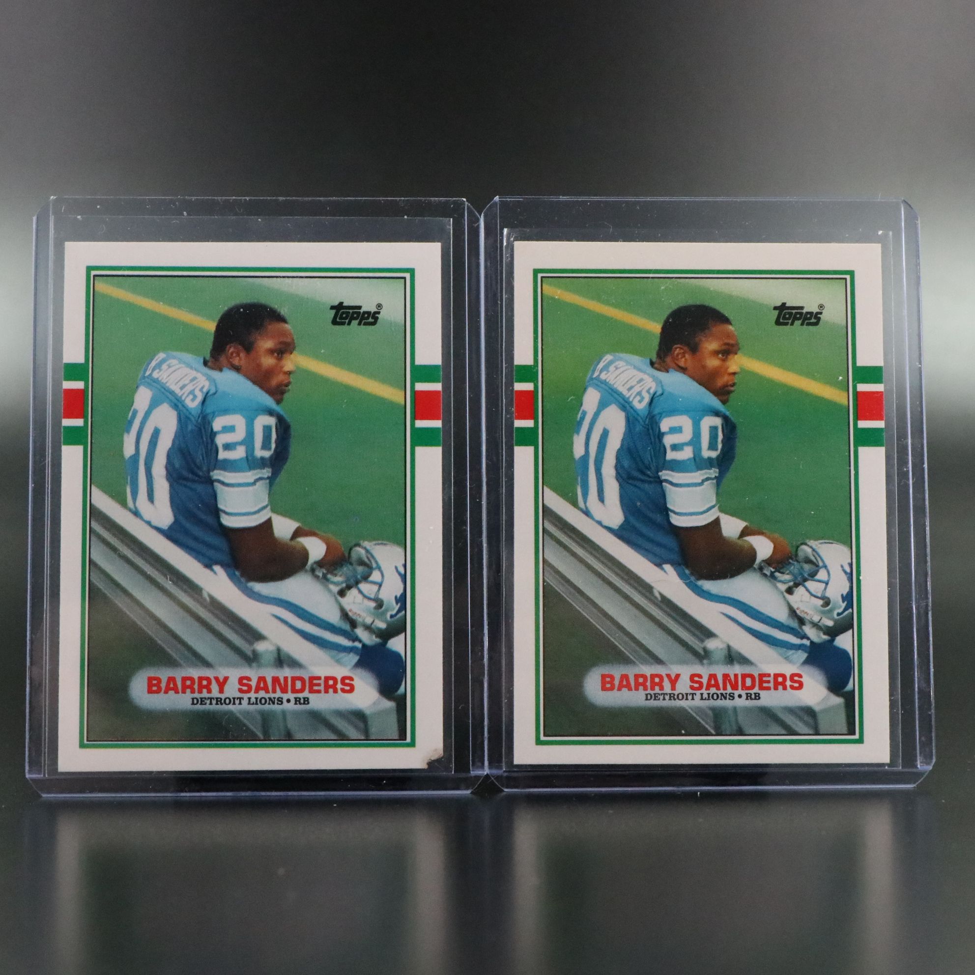 1989 Topps Traded Barry Sanders Detroit Lions Rookie Football Cards