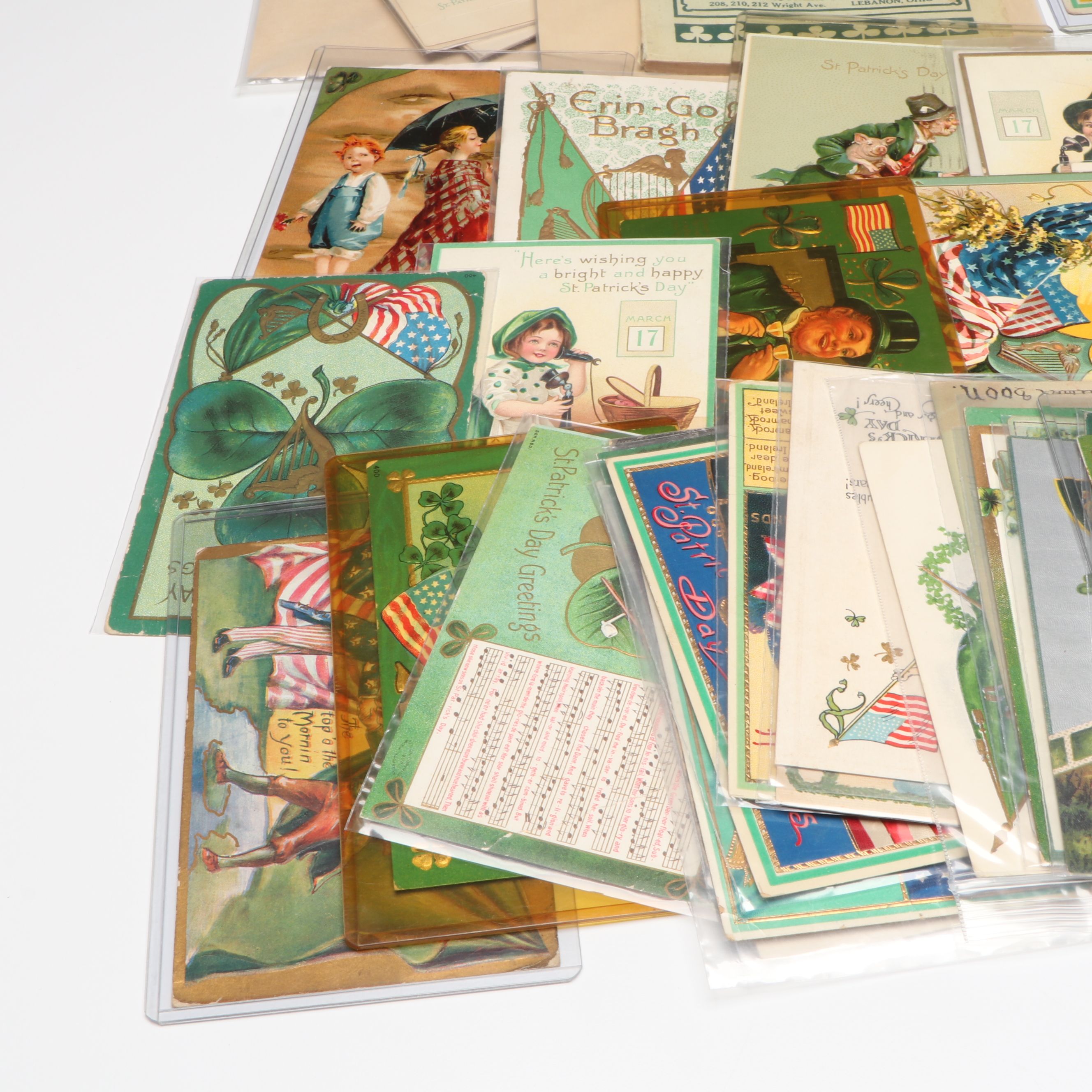 Saint Patrick's Day Postcards, Die Cuts and More Ephemera