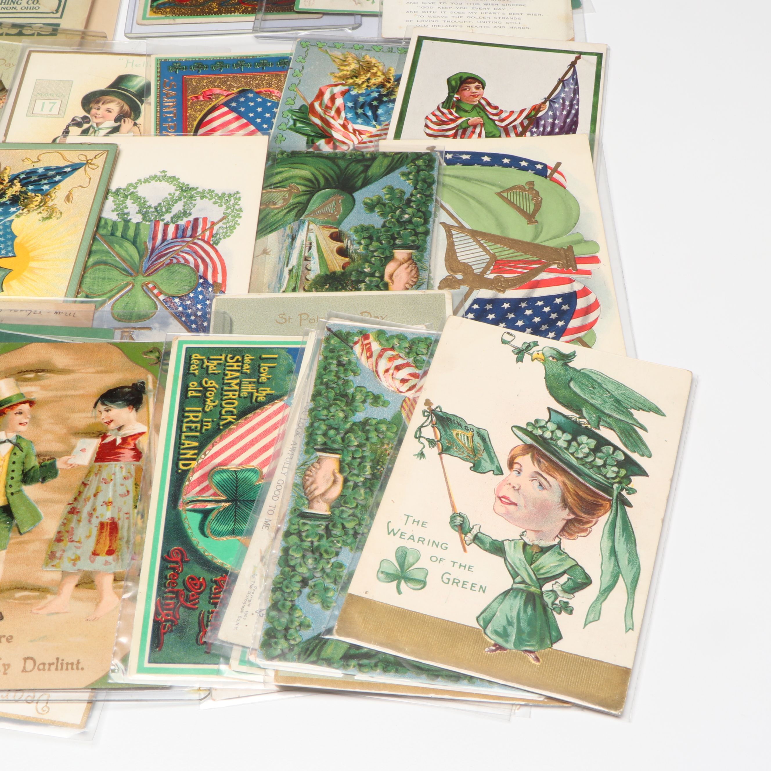 Saint Patrick's Day Postcards, Die Cuts and More Ephemera