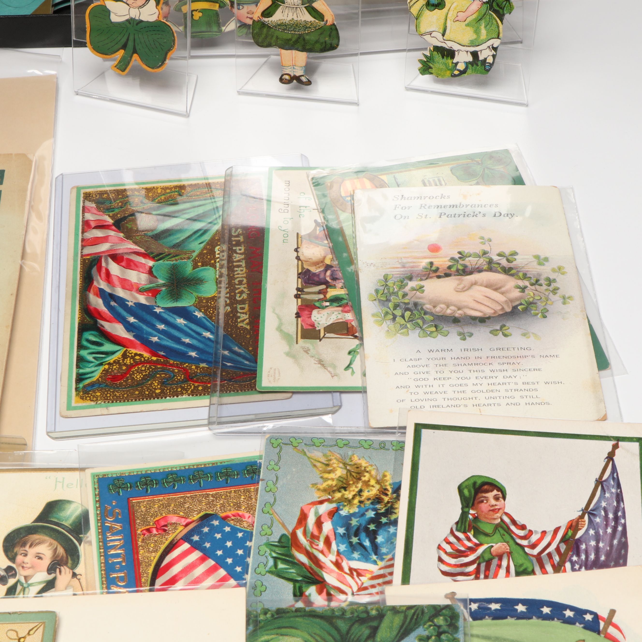 Saint Patrick's Day Postcards, Die Cuts and More Ephemera
