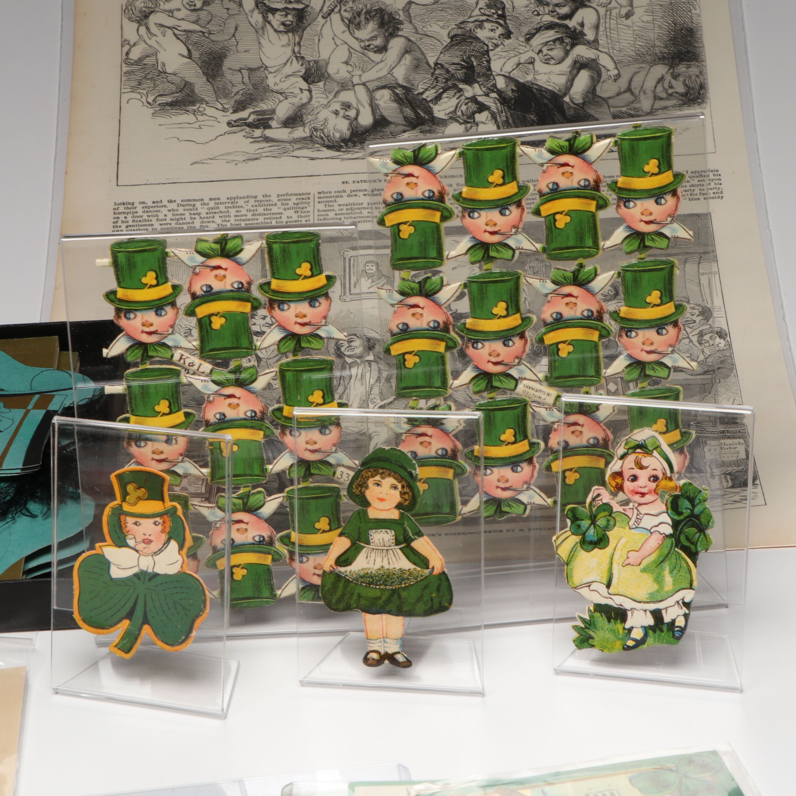 Saint Patrick's Day Postcards, Die Cuts and More Ephemera