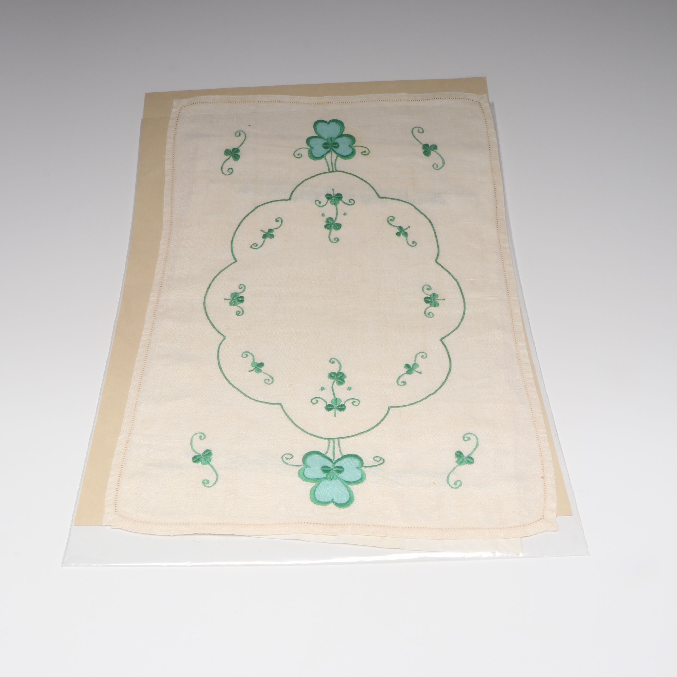 St. Patrick's Day Handkerchiefs, Accent Pillow and Other Vintage Décor