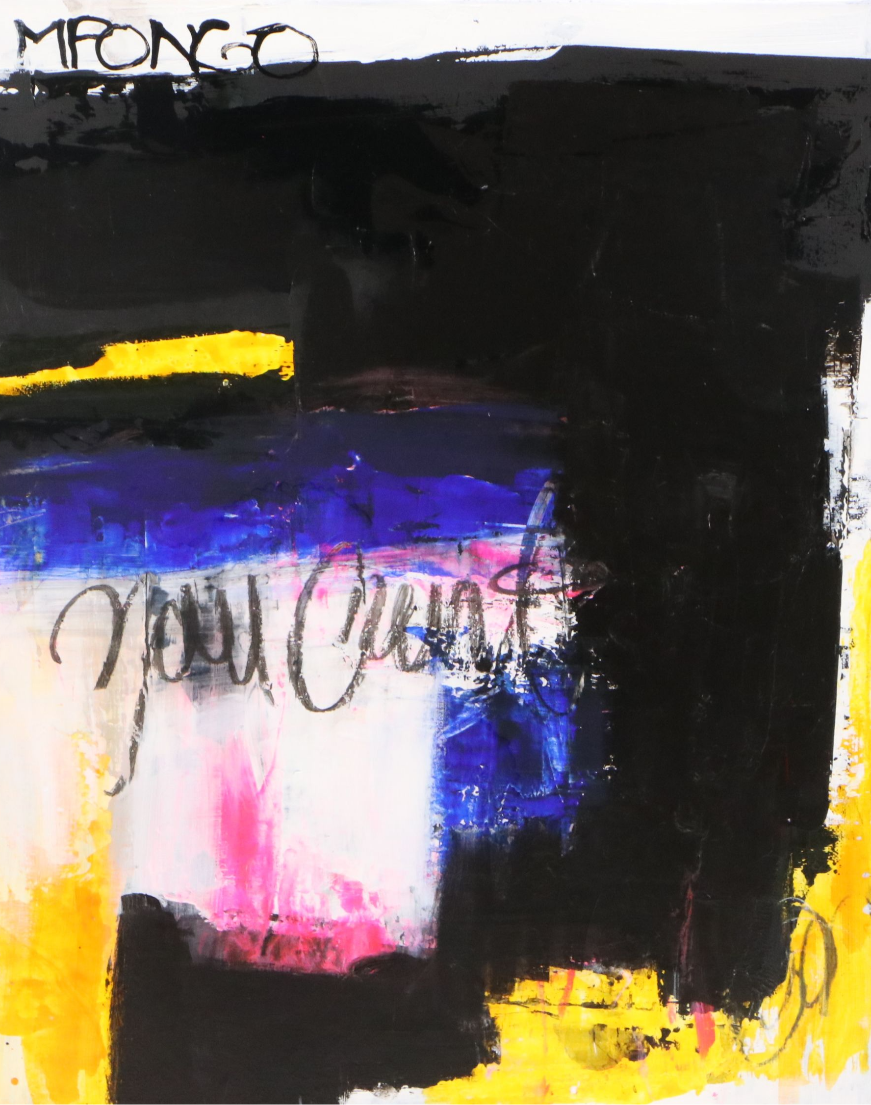 Milagros Pongo Mixed Media Abstract Painting, 2024