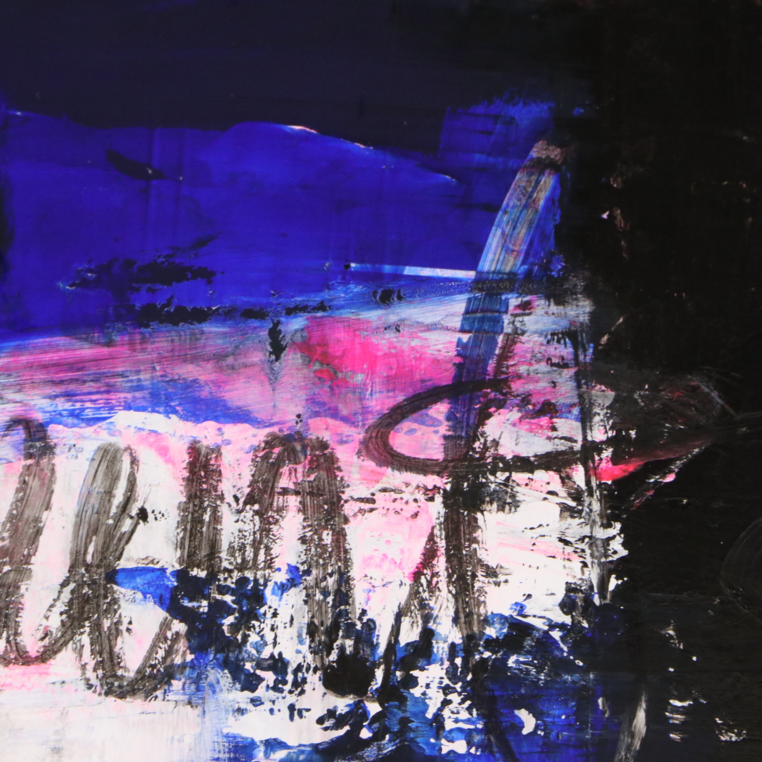 Milagros Pongo Mixed Media Abstract Painting, 2024