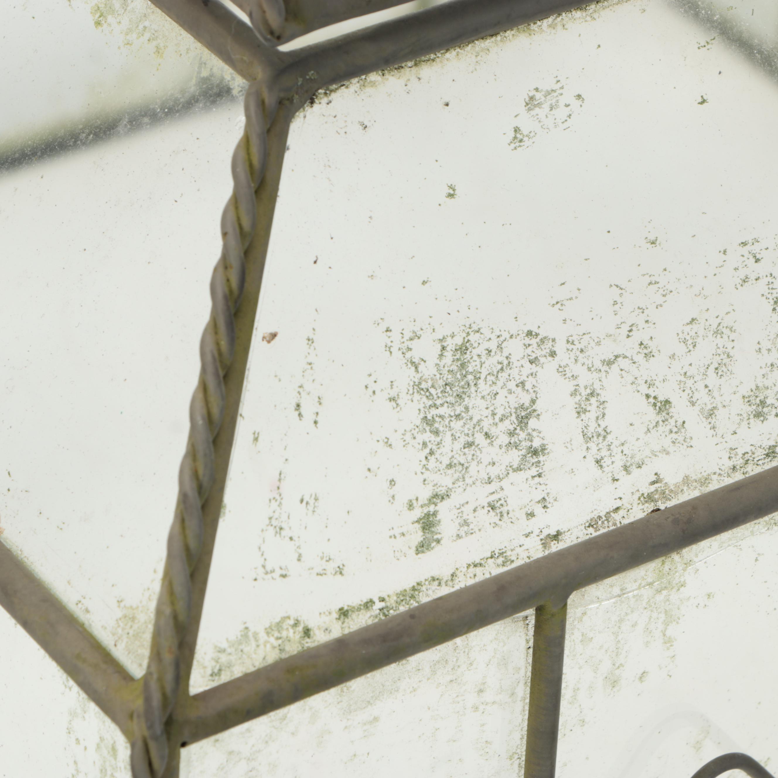 Victorian Style Glass and Metal Pagoda Shaped Terrarium