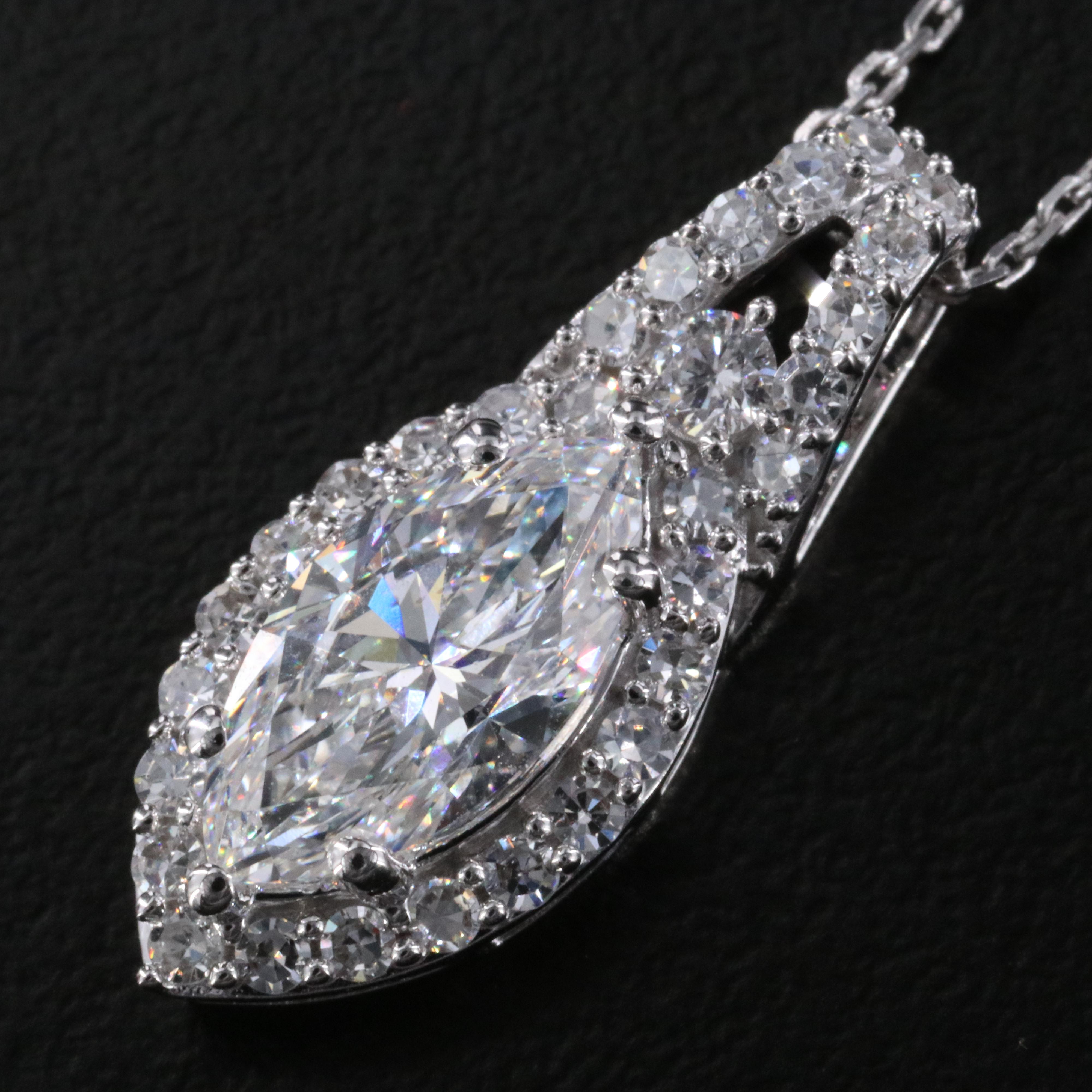 14K 2.02 CTW Lab Grown Diamond Pendant Necklace