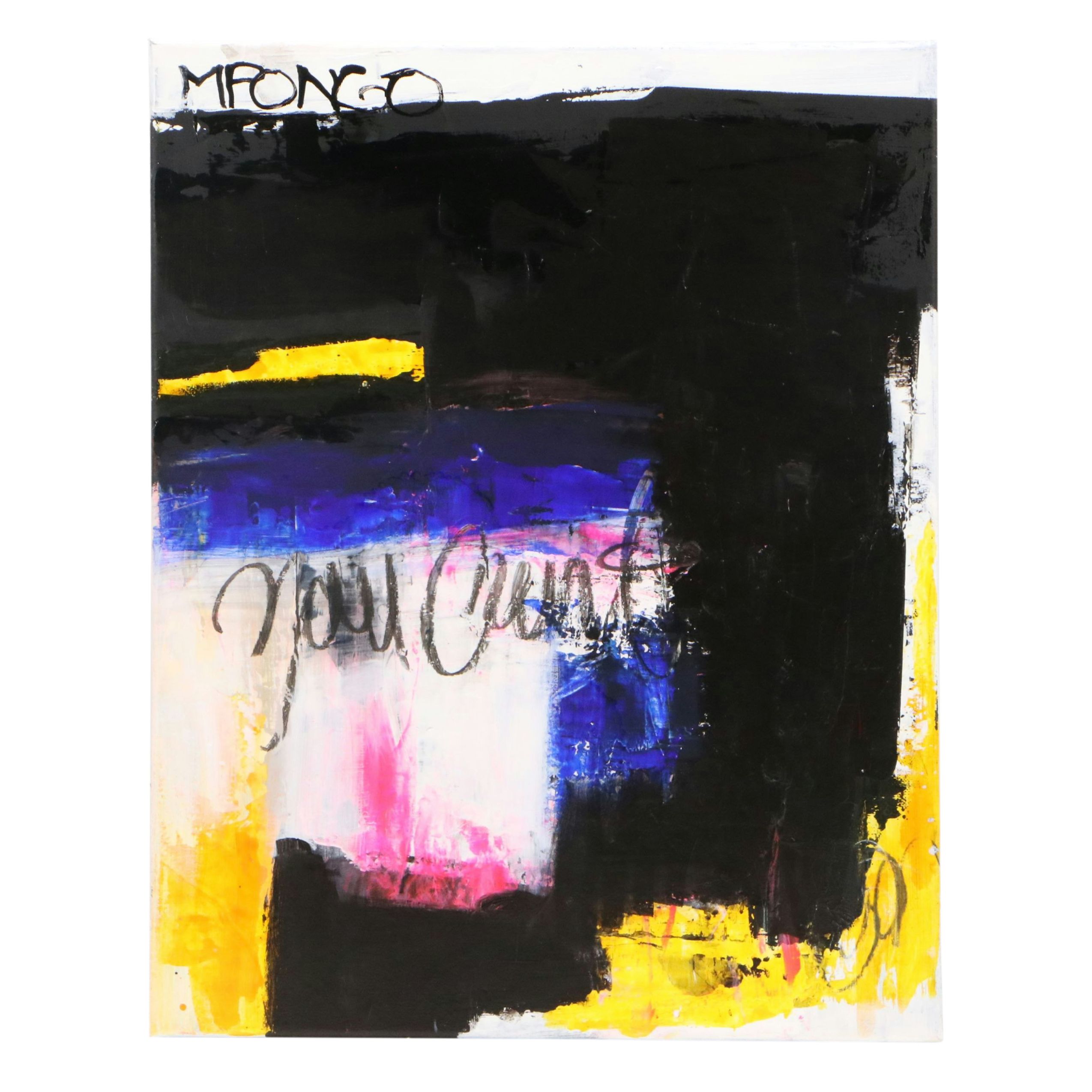 Milagros Pongo Mixed Media Abstract Painting, 2024