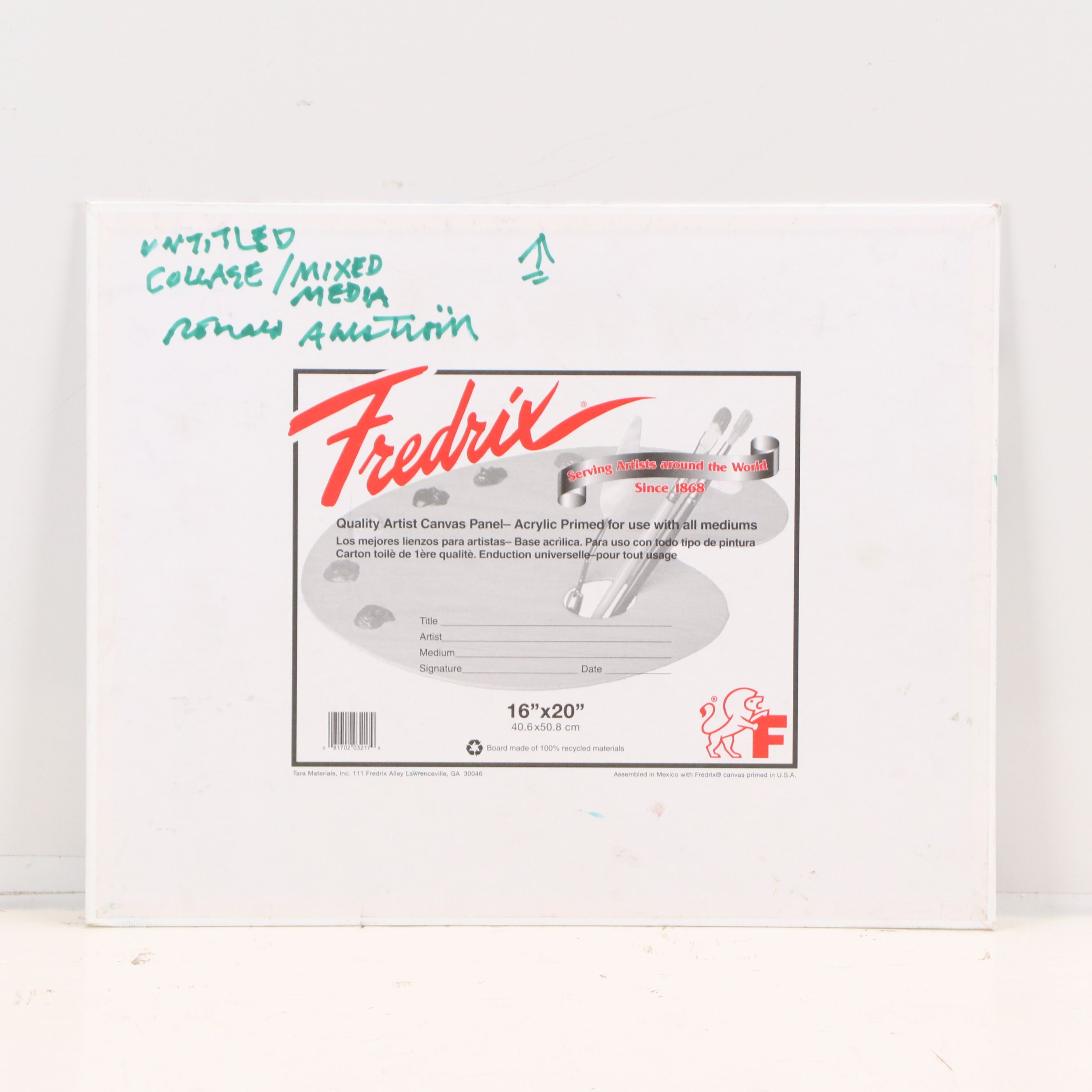 Ronald G. Ahlström Abstract Expressionist Mixed Media Collage, Late 20th Century