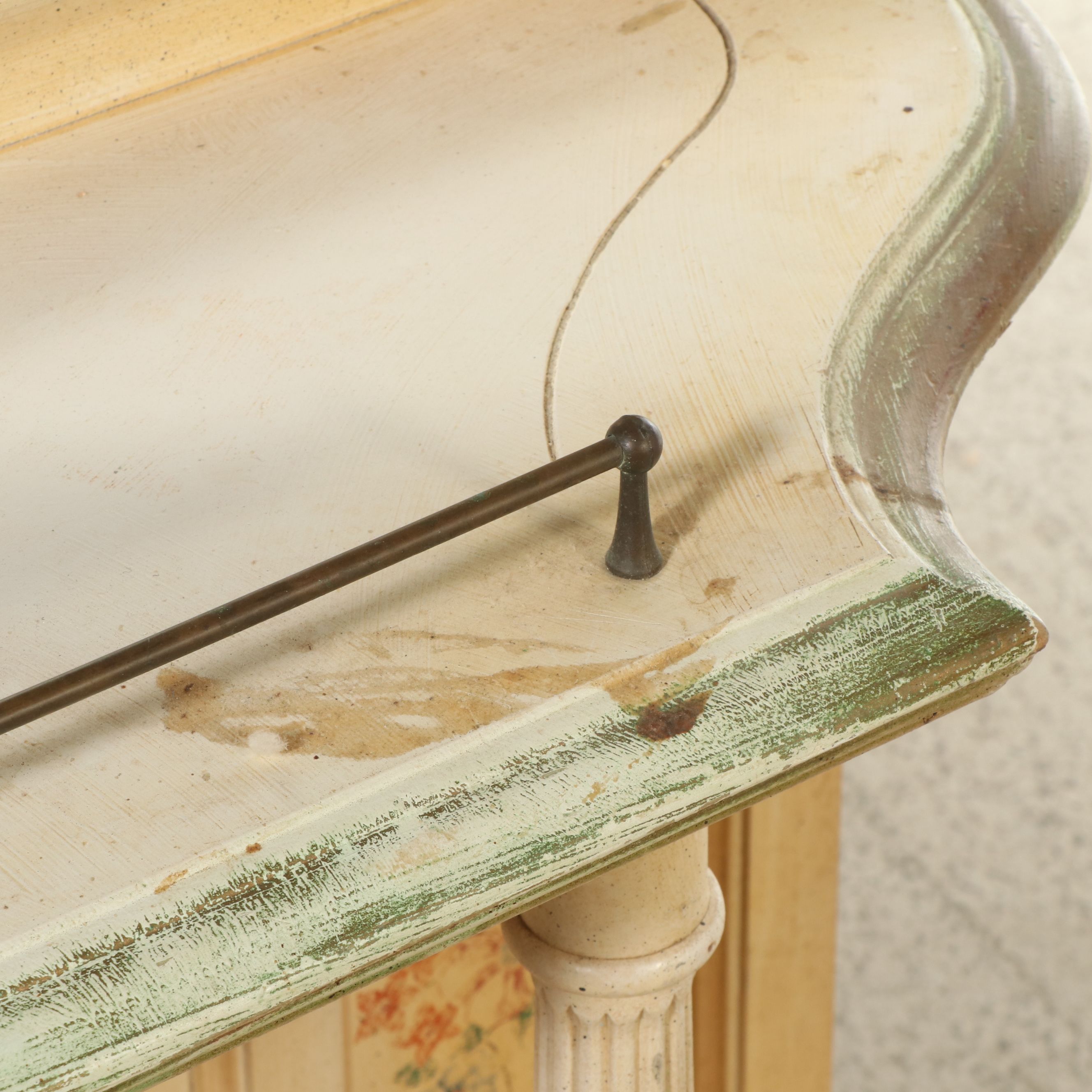 Victorian Style Painted Decorated Hall Tree