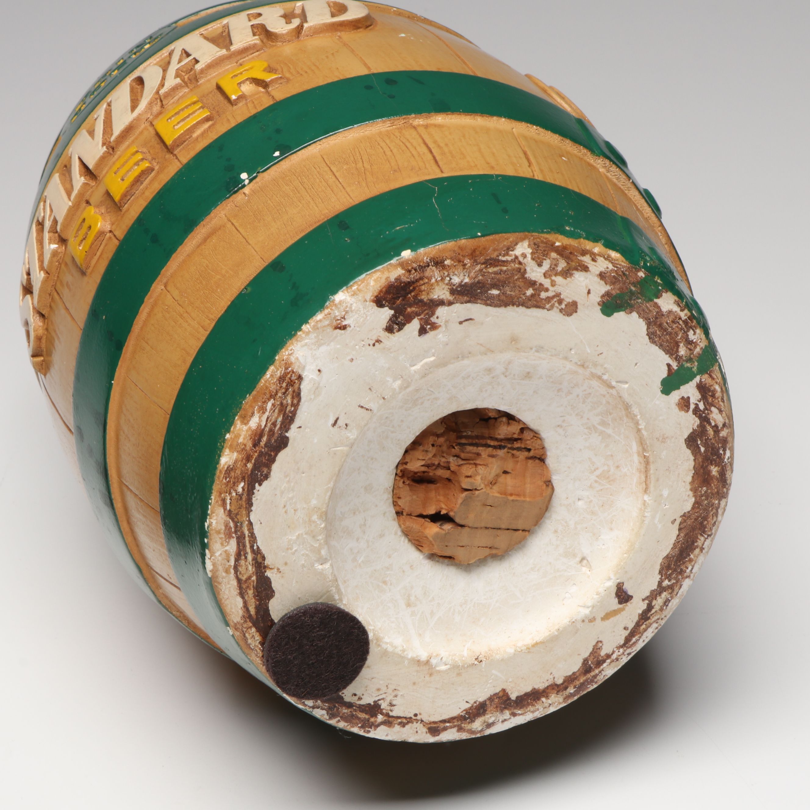 Irish Wooden Shillelagh with Ceramic Steins, Keg, More St. Patrick's Day Décor