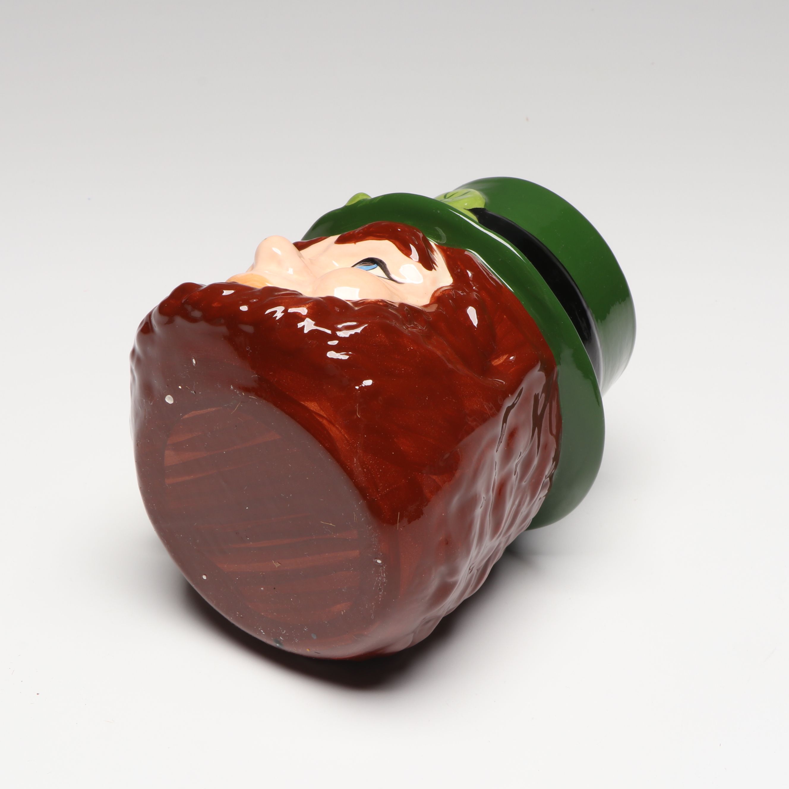 Irish Wooden Shillelagh with Ceramic Steins, Keg, More St. Patrick's Day Décor