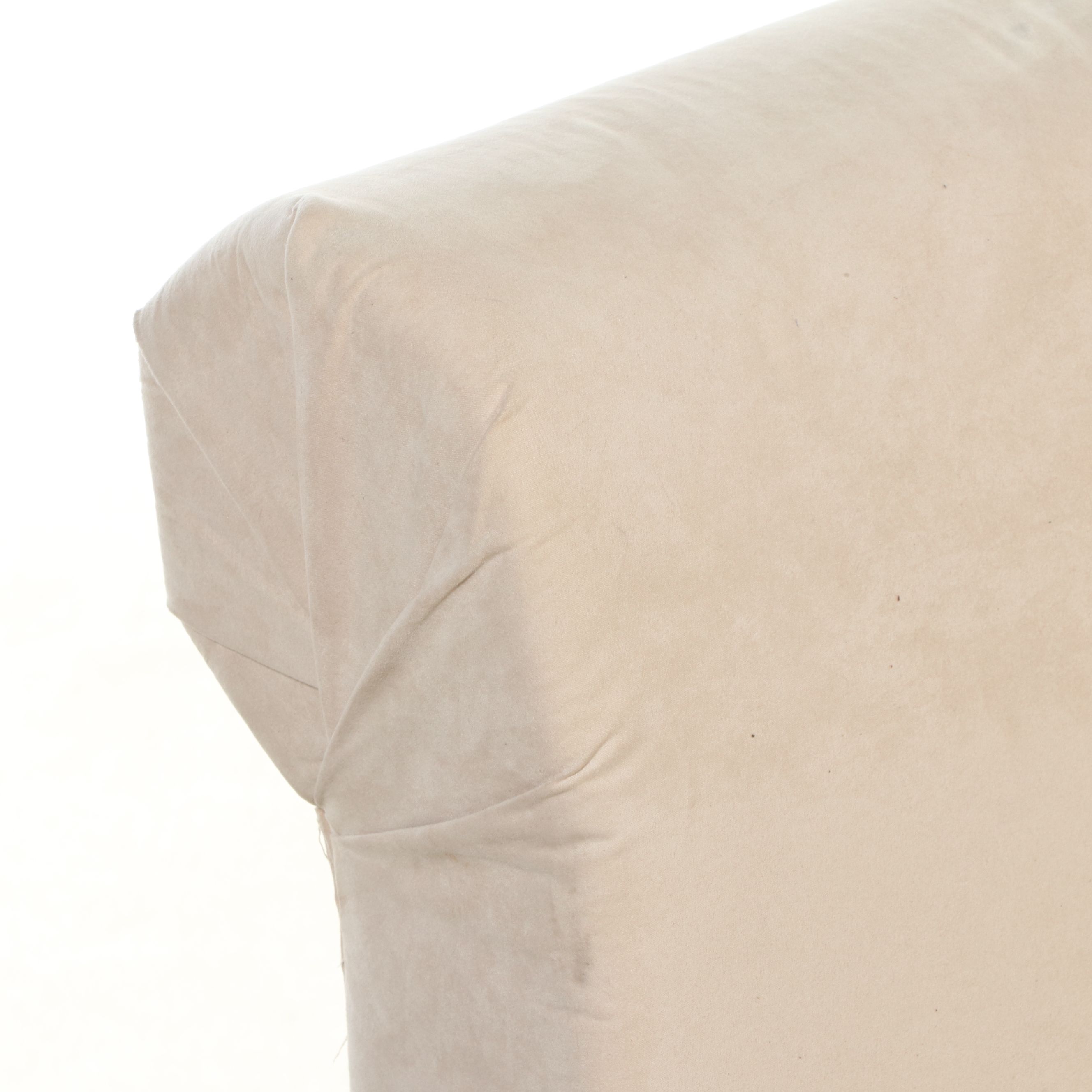 Cream Fabric Upholstered Chaise Lounge with Storage