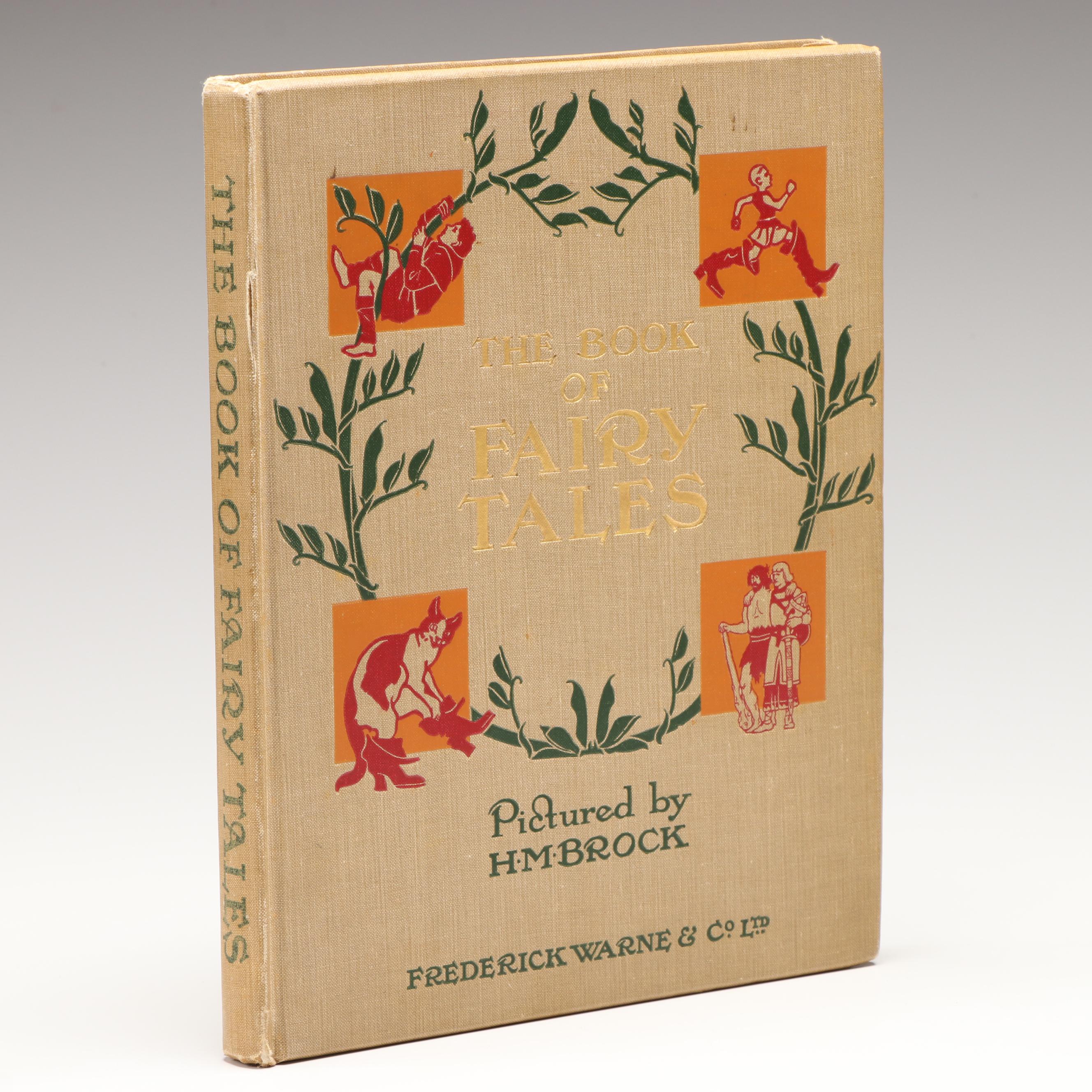 Illustrated "The Book of Fairy Tales" by H. M. Brock, Early 20th Century