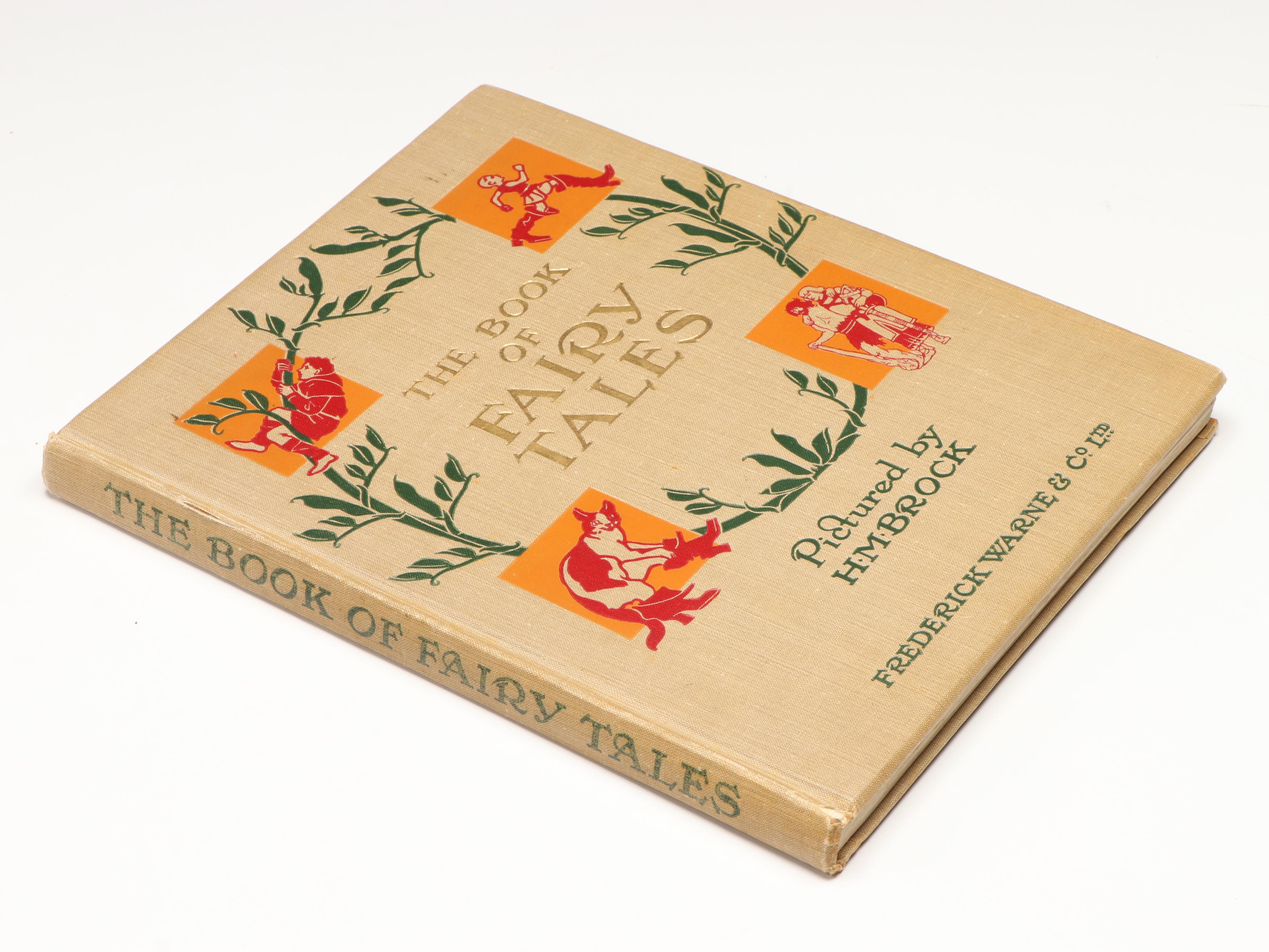 Illustrated "The Book of Fairy Tales" by H. M. Brock, Early 20th Century