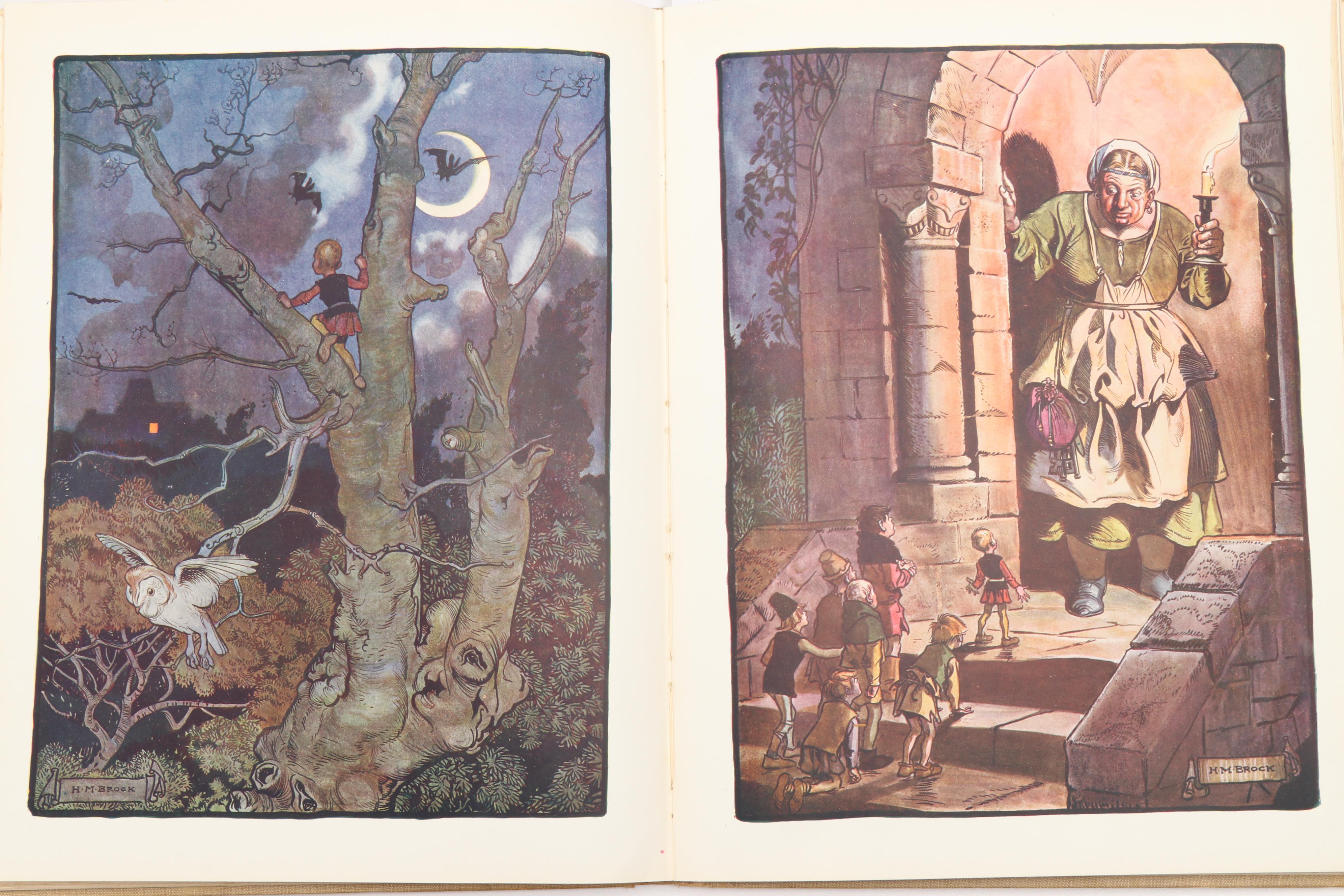Illustrated "The Book of Fairy Tales" by H. M. Brock, Early 20th Century