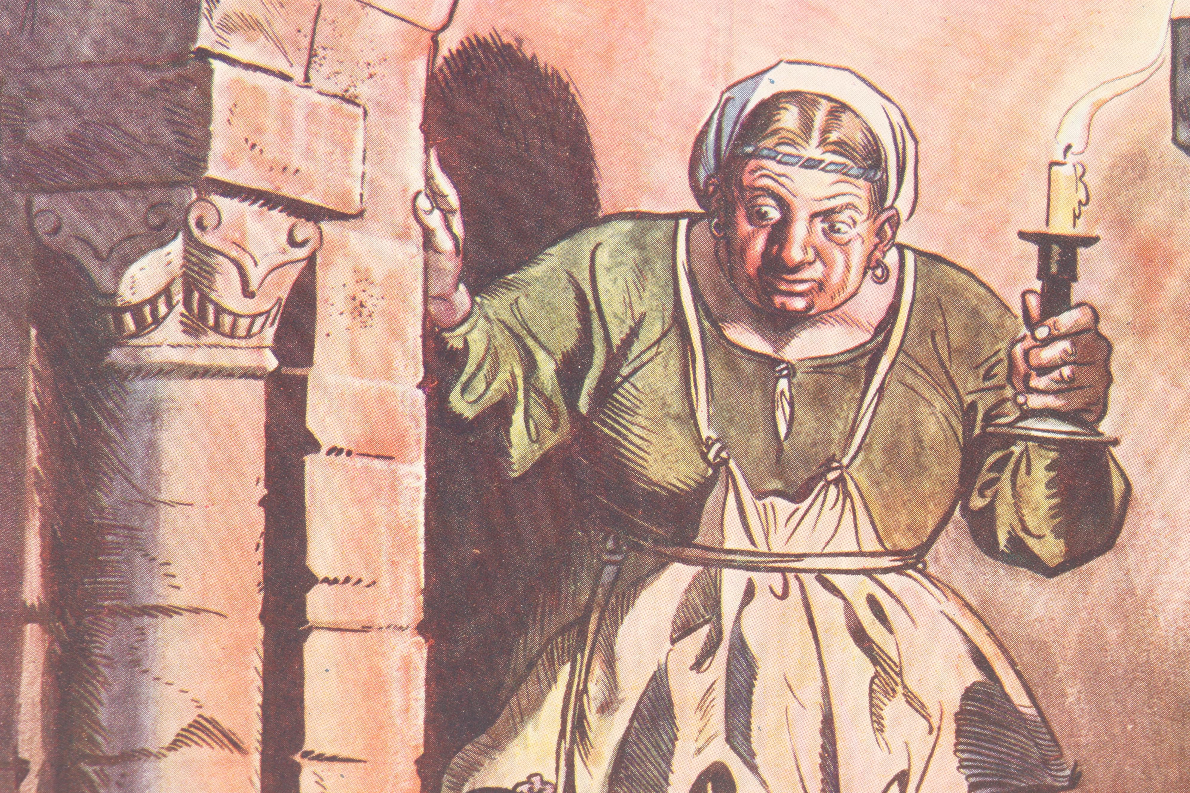 Illustrated "The Book of Fairy Tales" by H. M. Brock, Early 20th Century