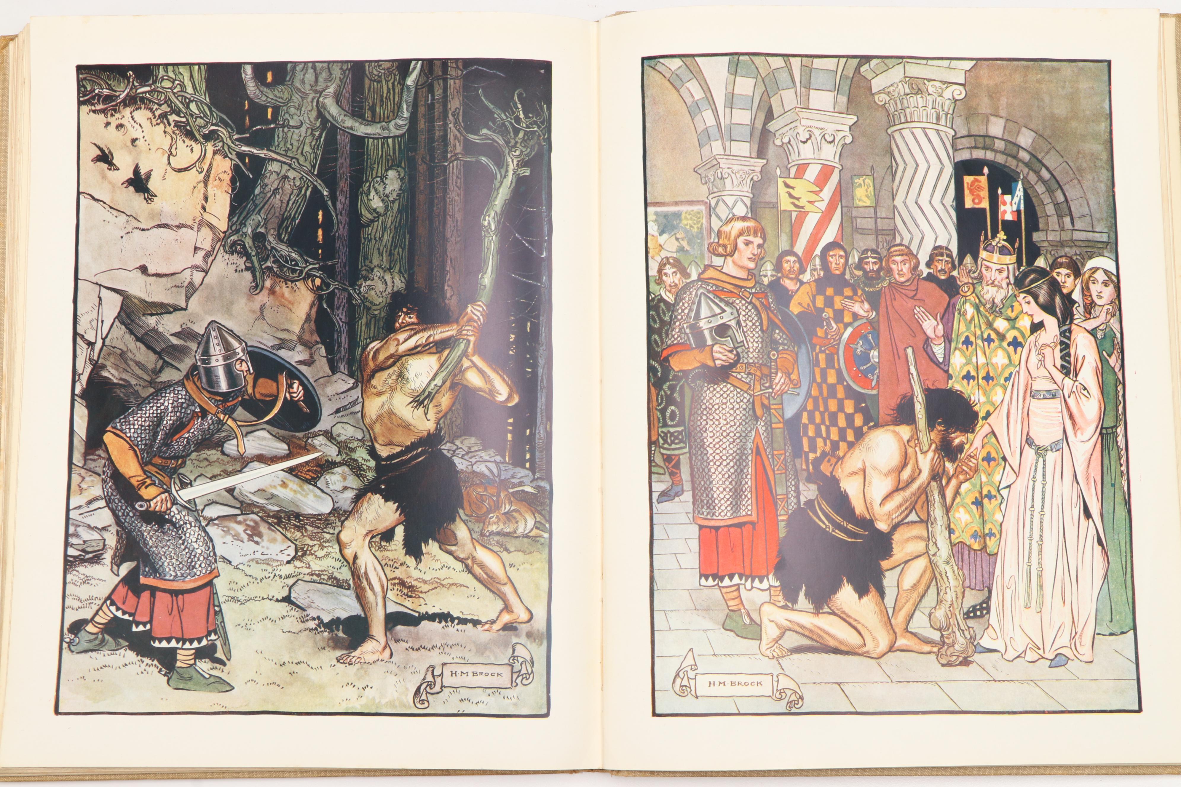 Illustrated "The Book of Fairy Tales" by H. M. Brock, Early 20th Century