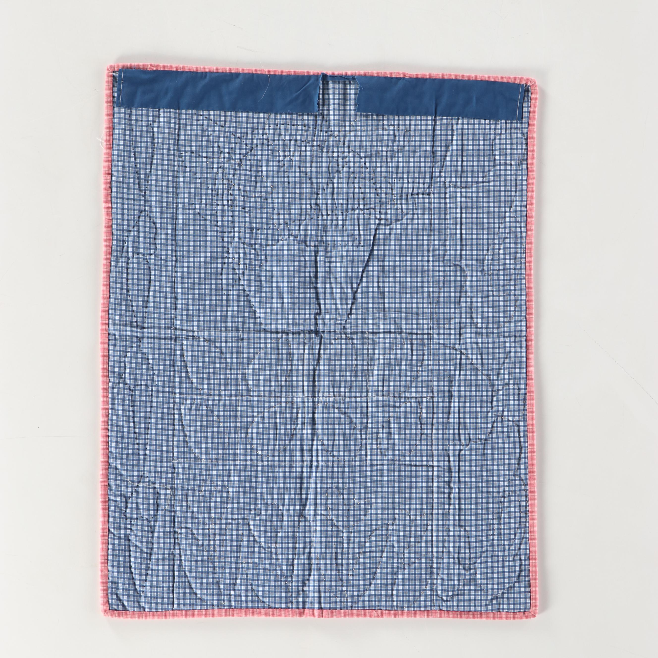 Handcrafted Christmas Quilted Wall Panel with Other Seasonal Textiles