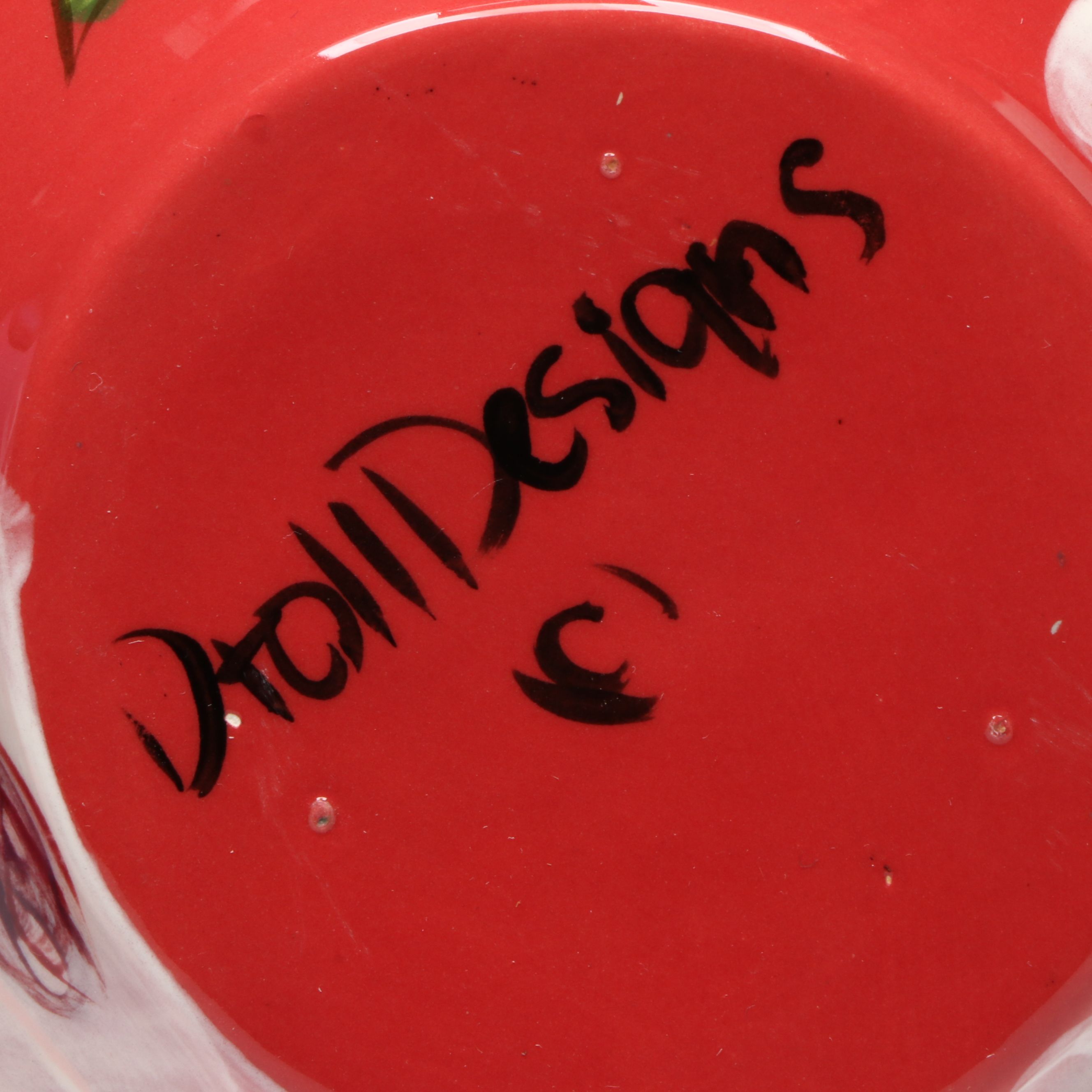 Droll Designs Hand-Painted Fruit and Flower Motif Pitchers