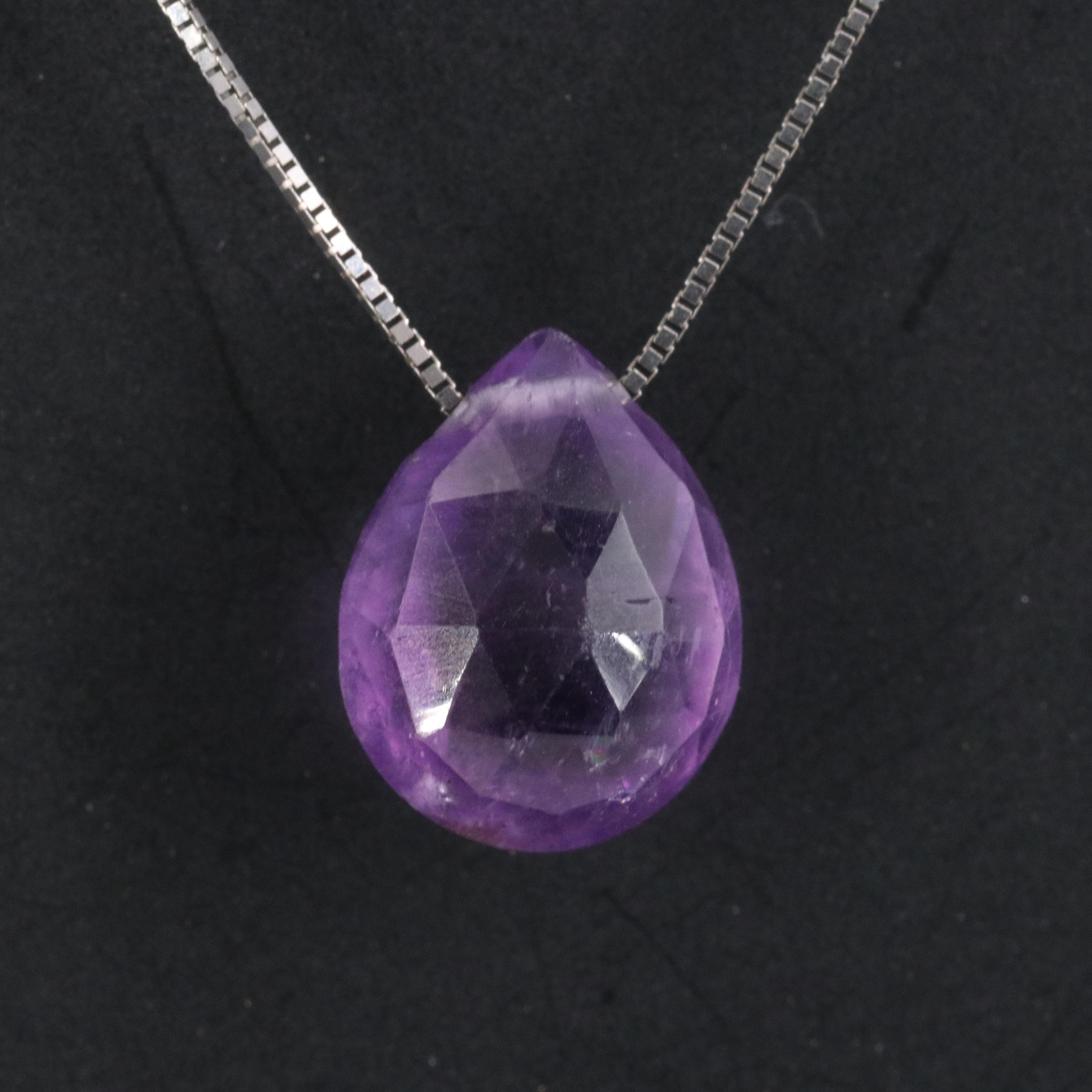 14K Amethyst Necklace